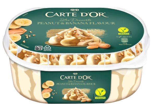 Mražené potraviny - Carte d'Or Vegan Peanut&Banana 825 ml