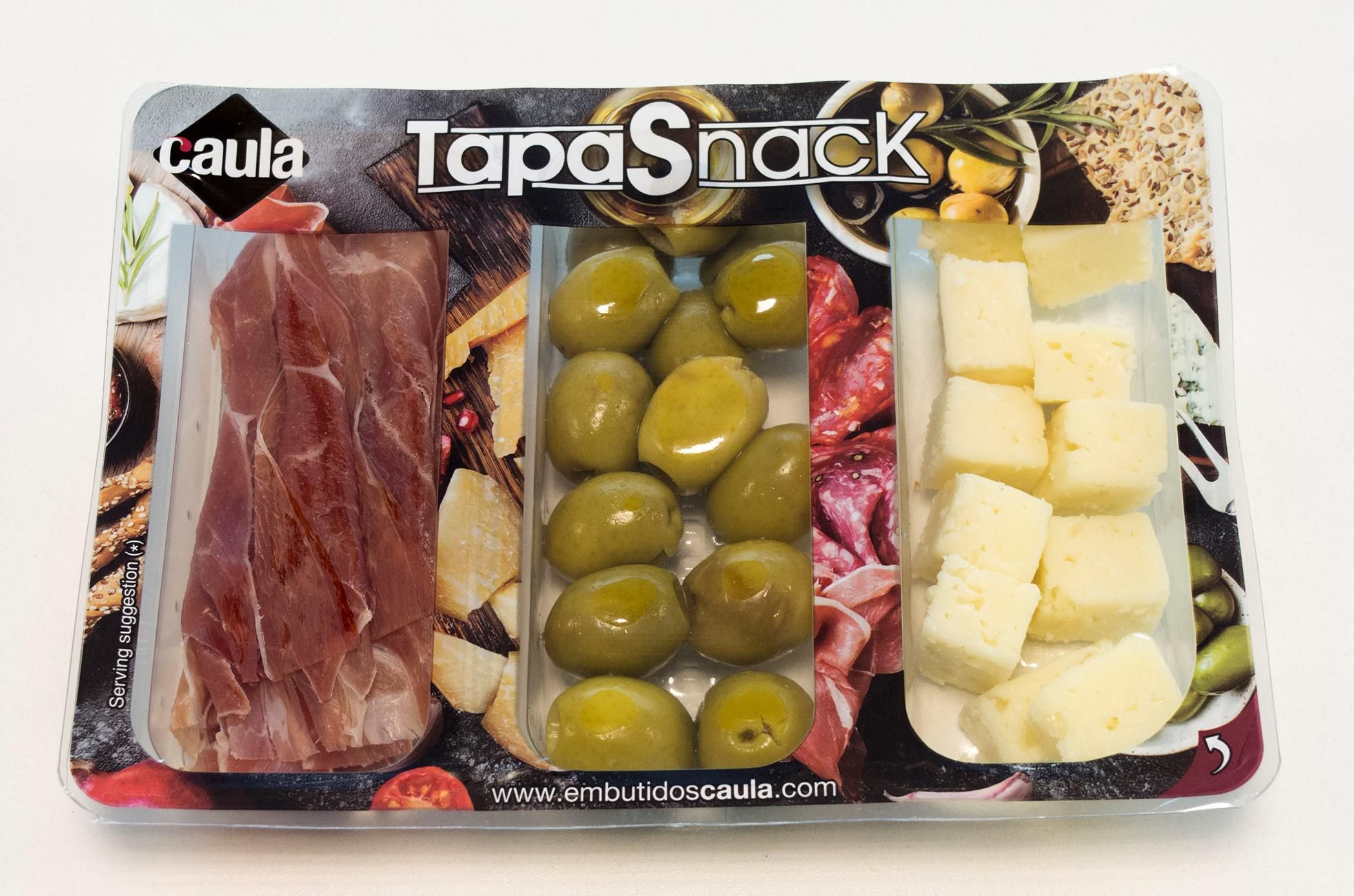 Uzeniny a lahůdky - Caula tapas jamon + cheese + olivy 120 g