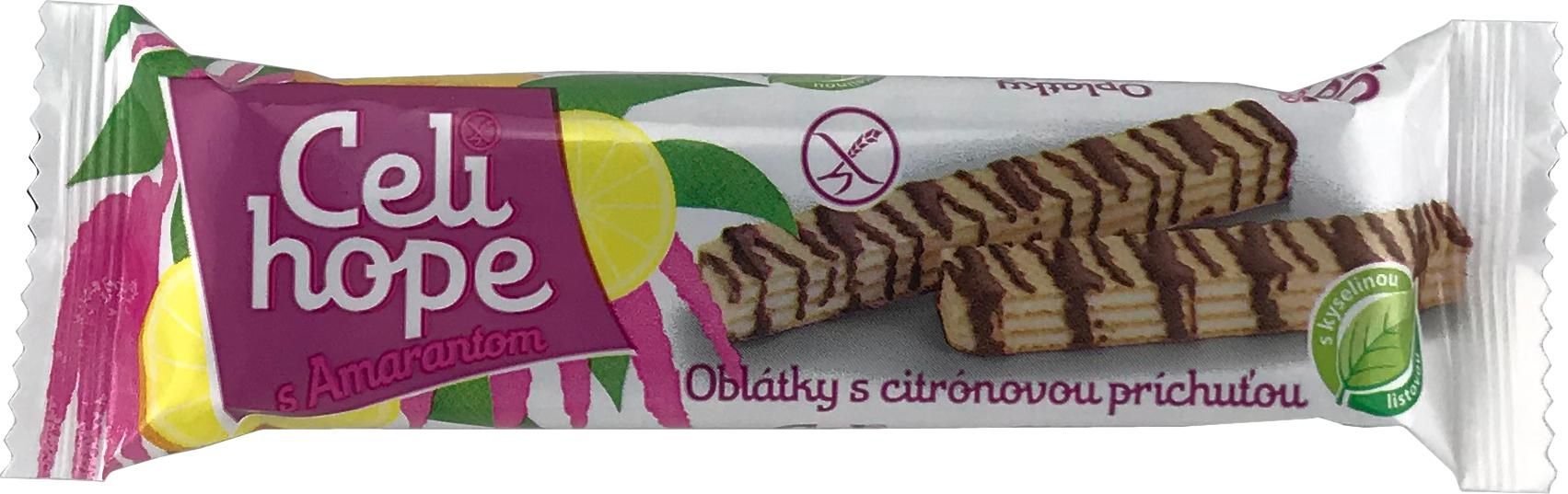 Zdravý svět - Celihope oplatky zdobené s citronovou příchutí 25g
