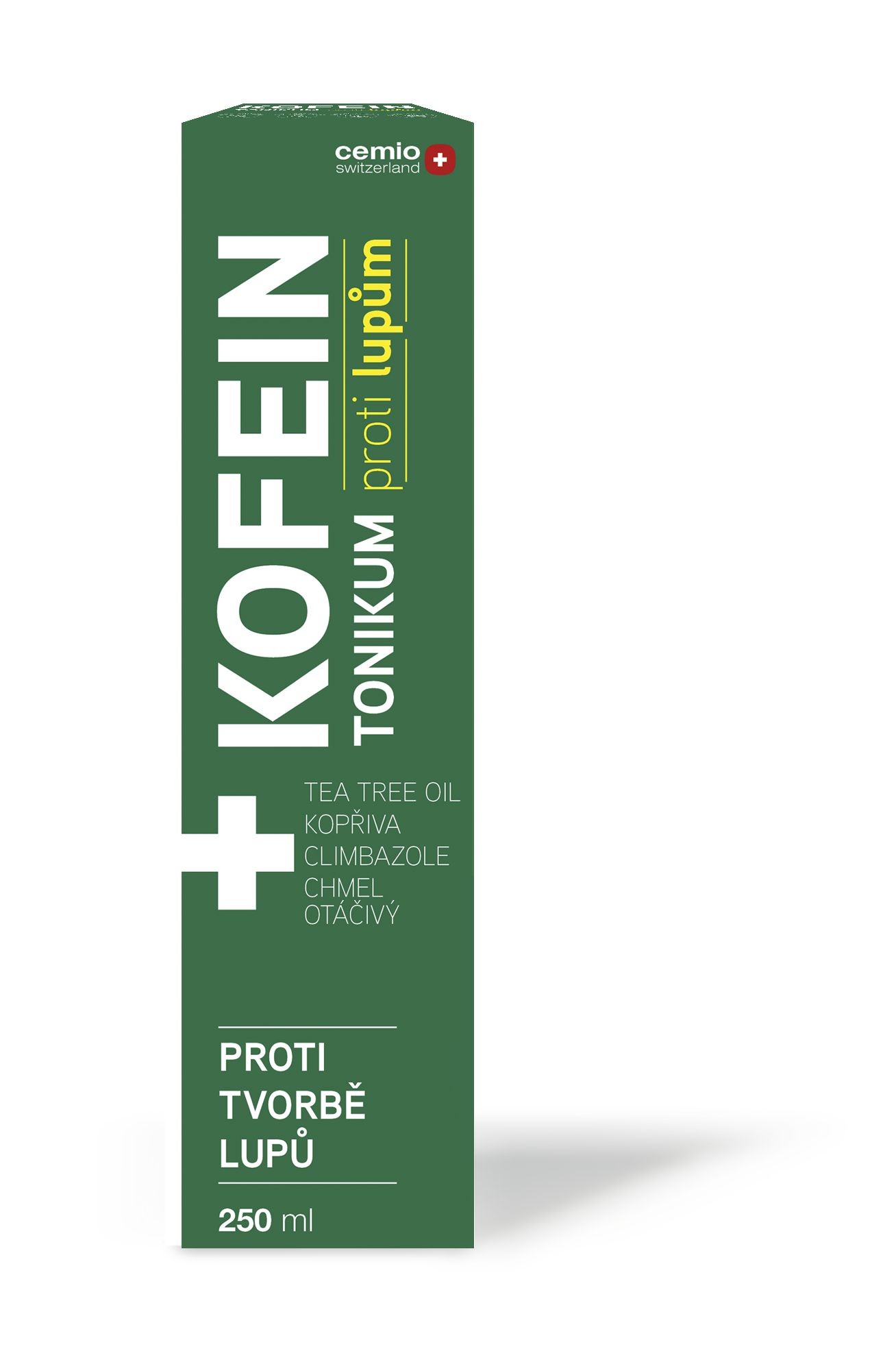 Drogerie a kosmetika - Cemio Kofein tonikum proti lupům 250 ml