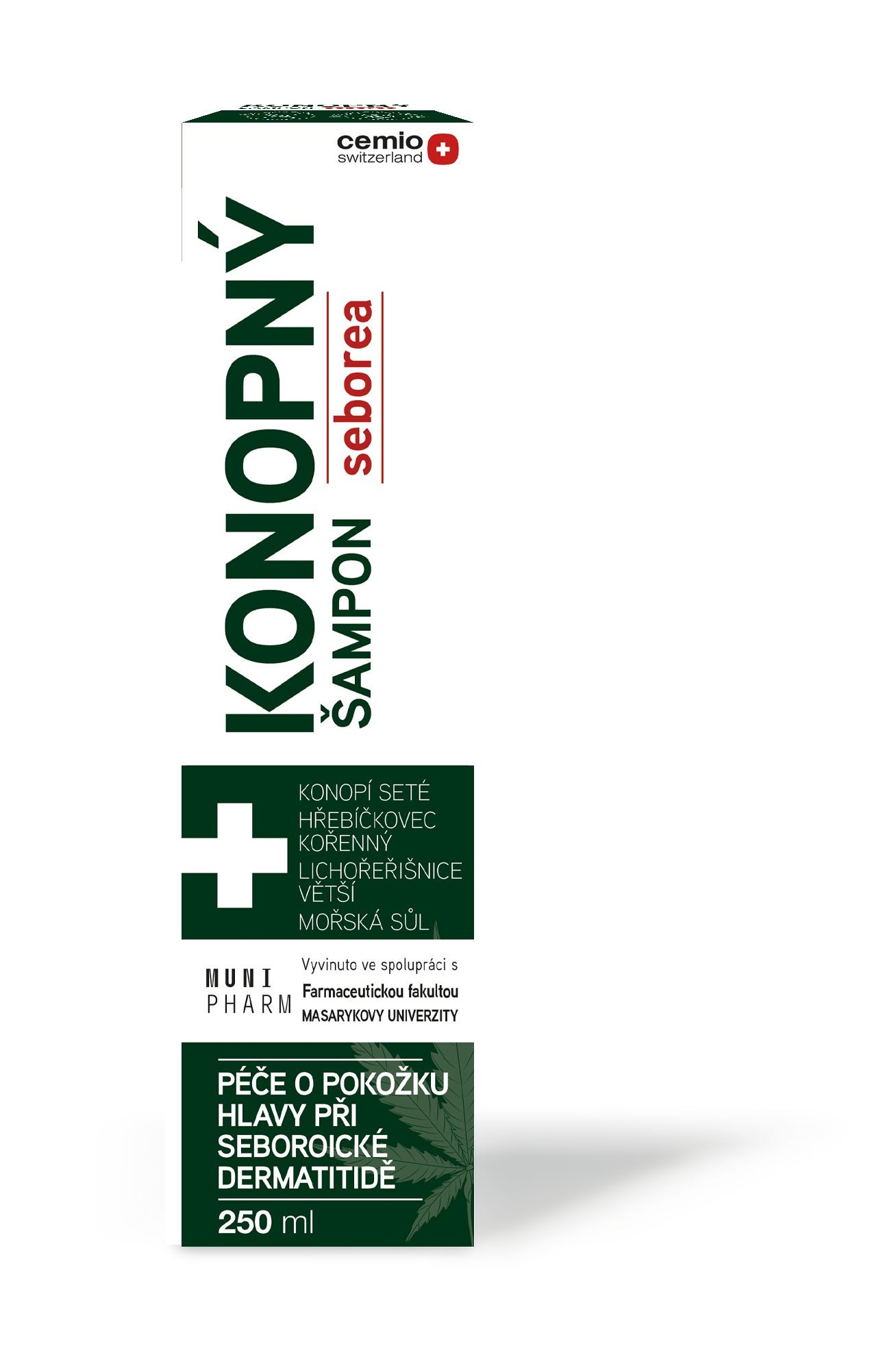 Drogerie a kosmetika - Cemio Konopný šampon seborea 250ml