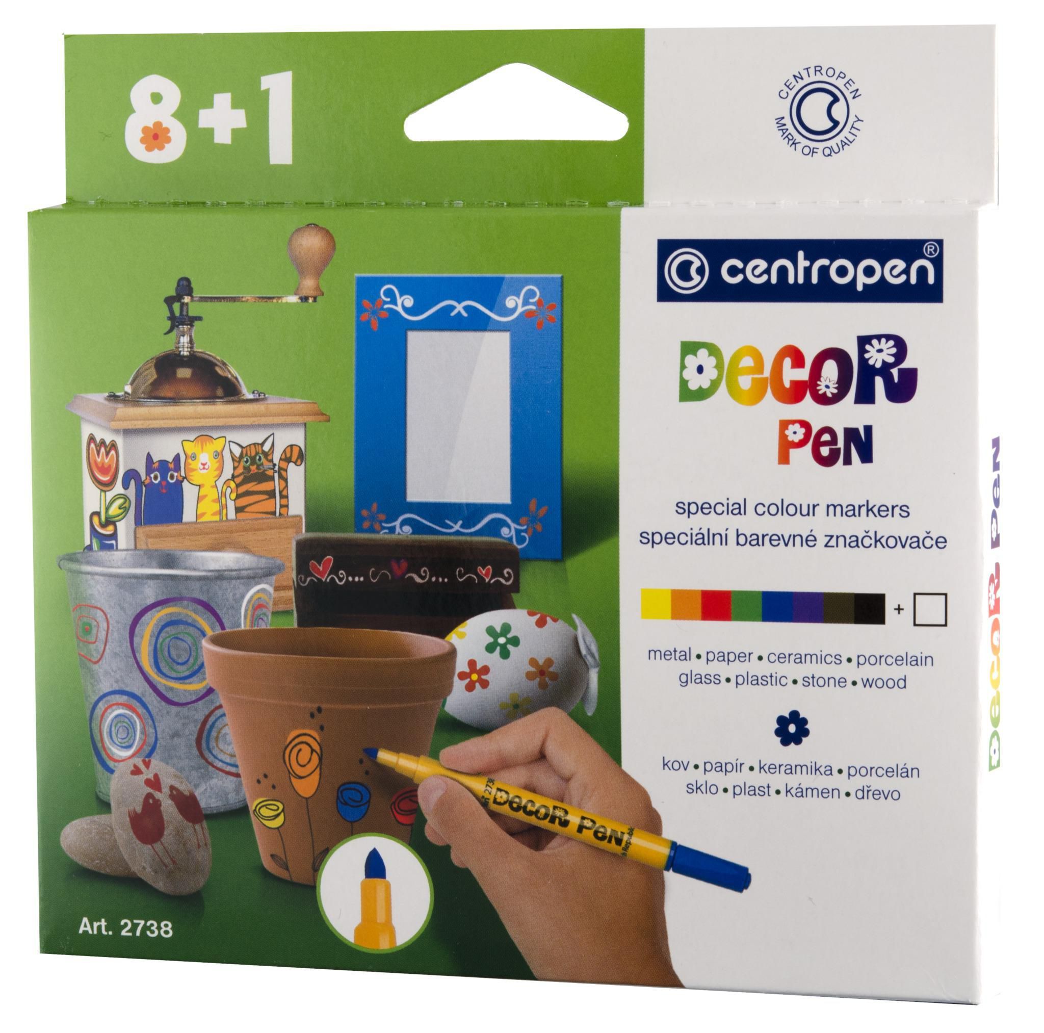 Domácnost a Zahrada - Centropen Decor pen 2738 9 ks