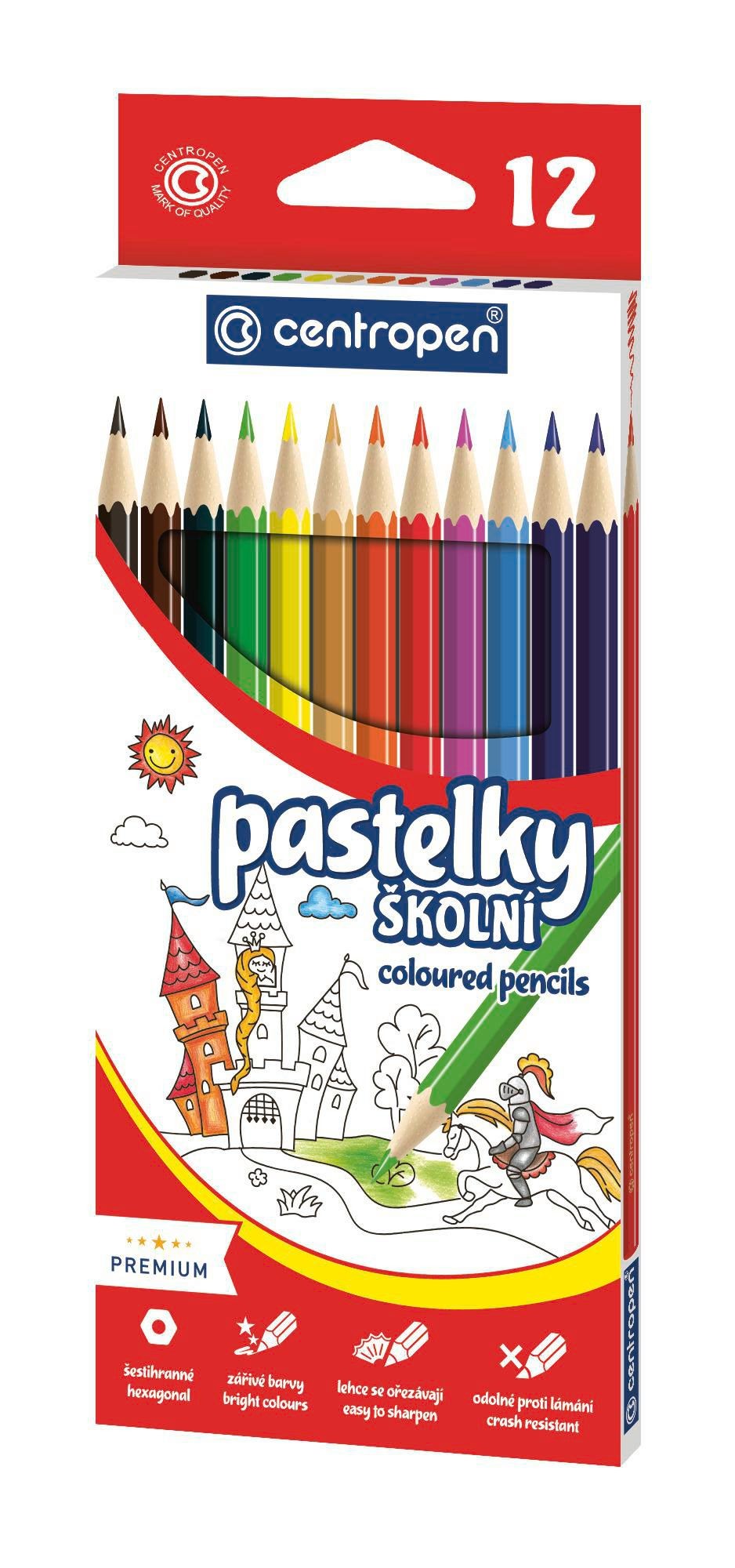 Domácnost a Zahrada - Centropen Pastelky 12 ks
