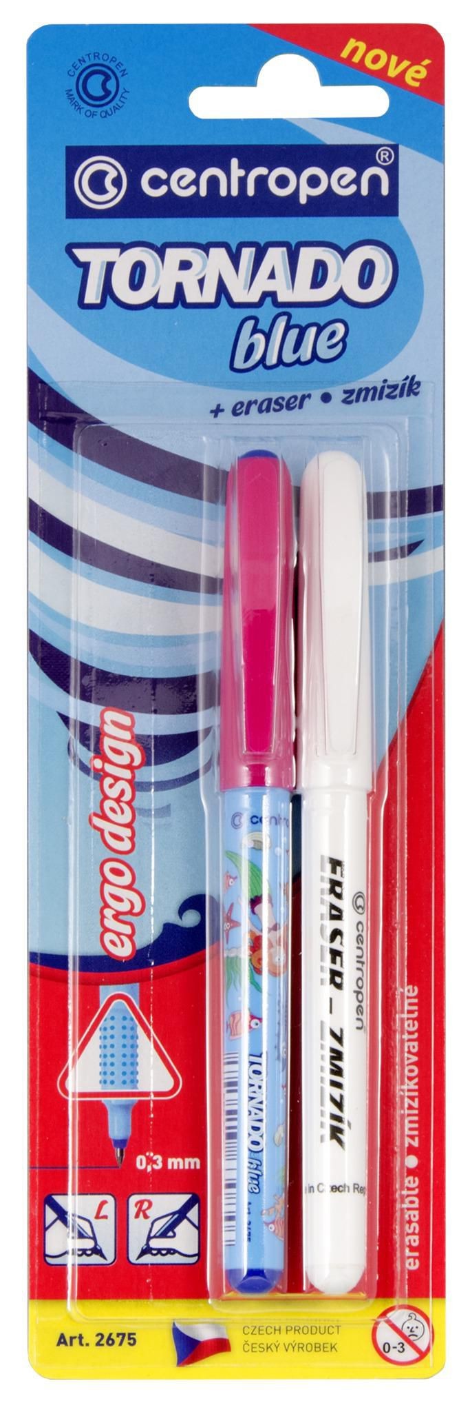 Domácnost a Zahrada - Centropen Roller Tornado blue + zmizík 1 ks