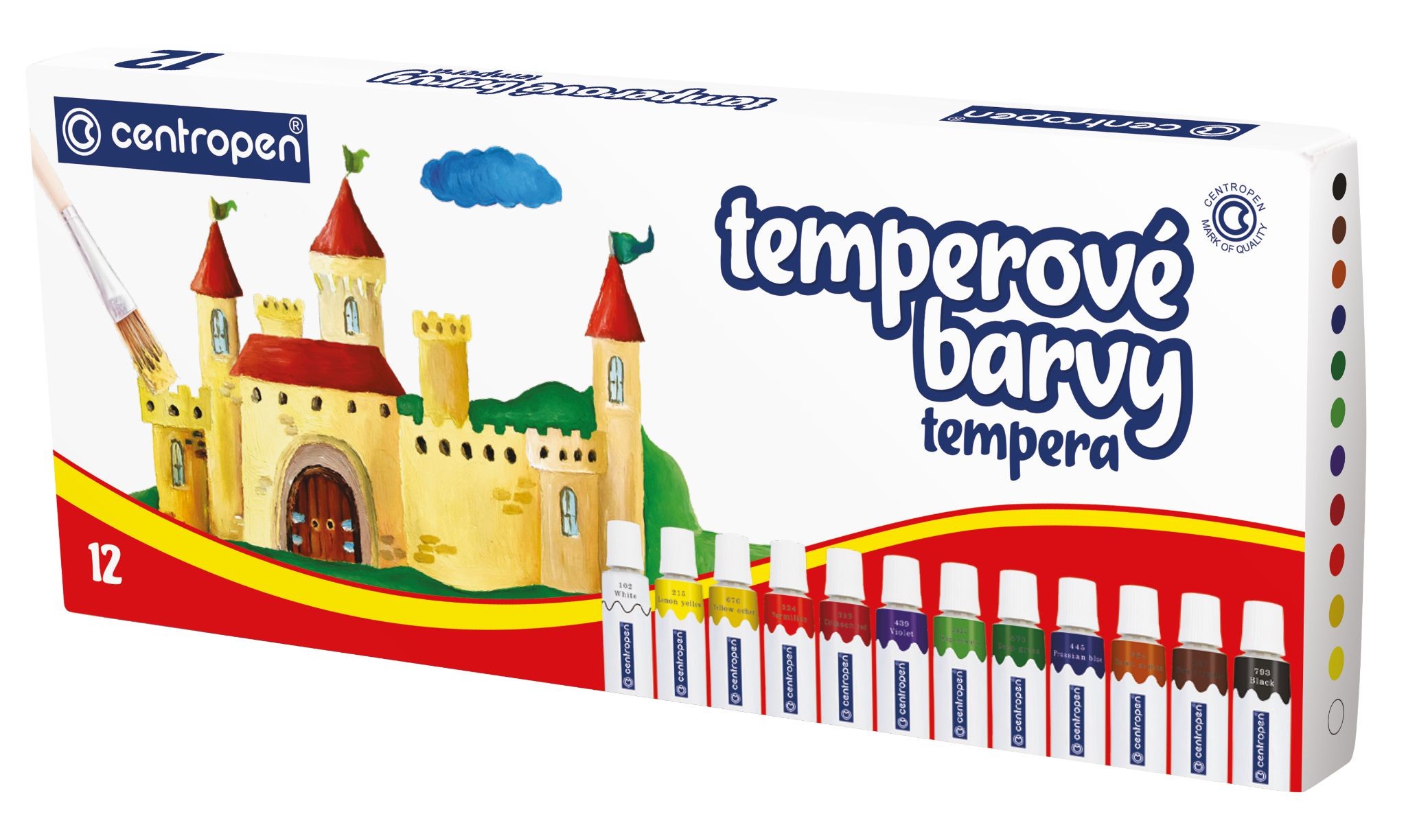 Domácnost a Zahrada - Centropen Temperové barvy 12ks