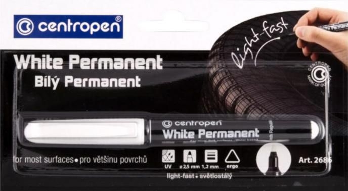 Domácnost a Zahrada - Centropen Značkovač bílý permanent