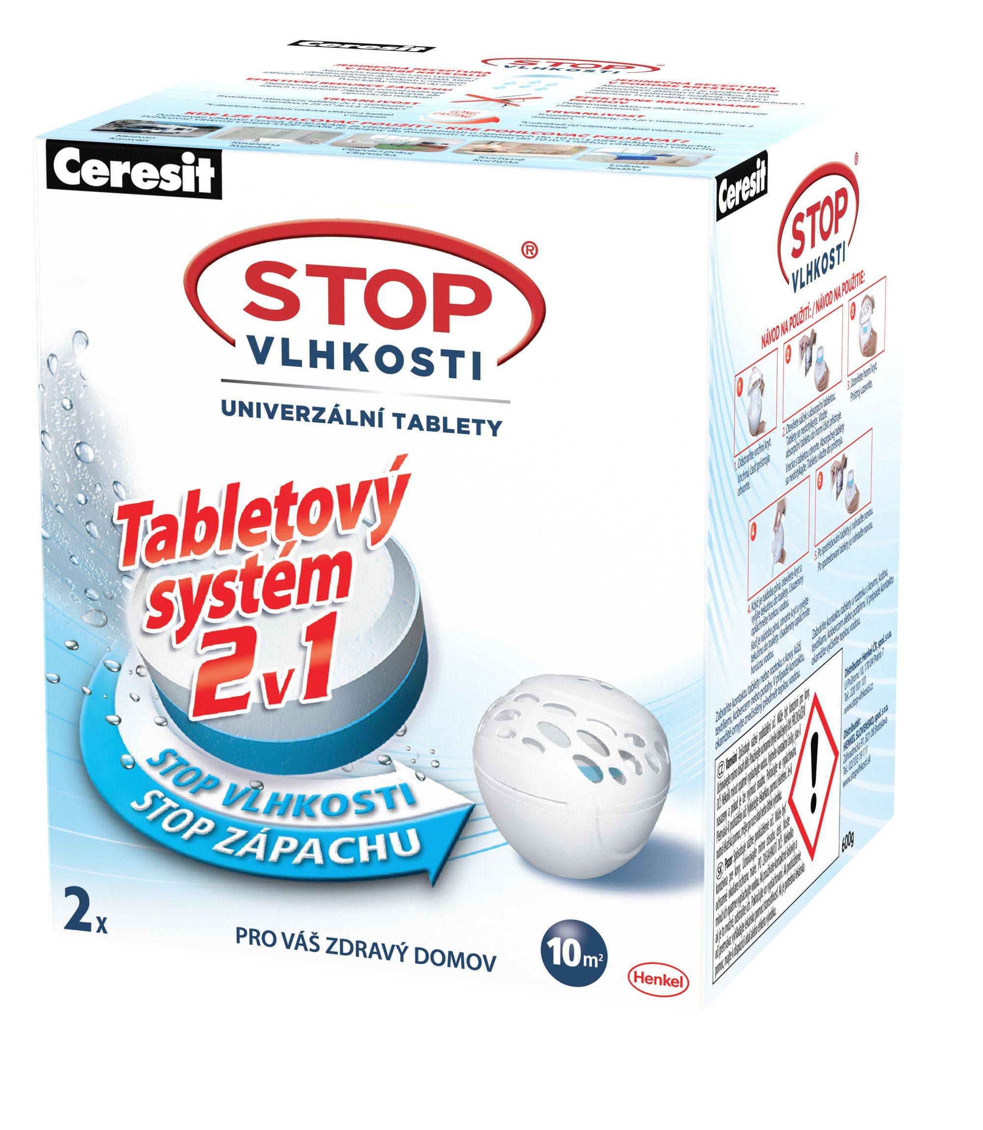Domácnost a Zahrada - Ceresit Stop vlhkosti 2v1 2x300g