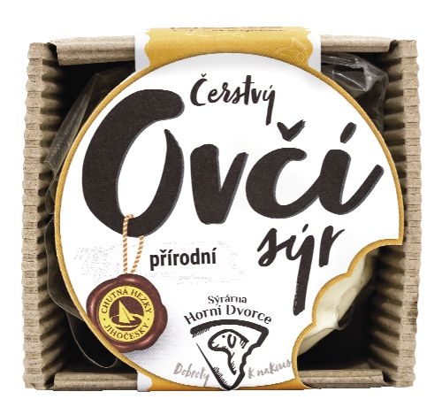 Mléčné a chlazené - Čerstvý ovčí sýr Statek Horní Dvorce - cca 150 g