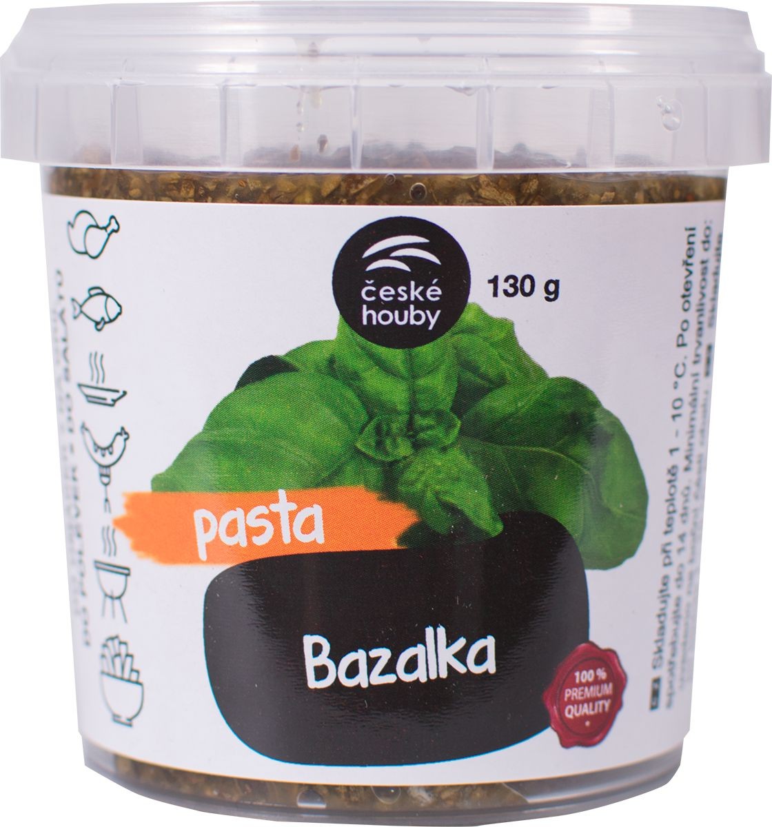 Ovoce a zelenina - České Houby Pasta Bazalka 130 g