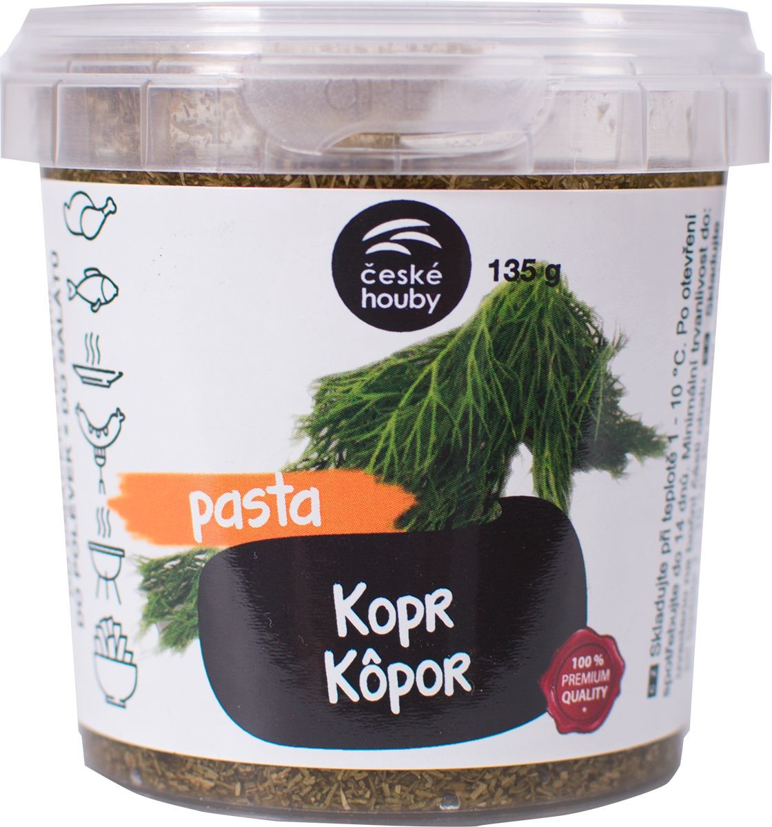 Ovoce a zelenina - České Houby Pasta kopr 135 g