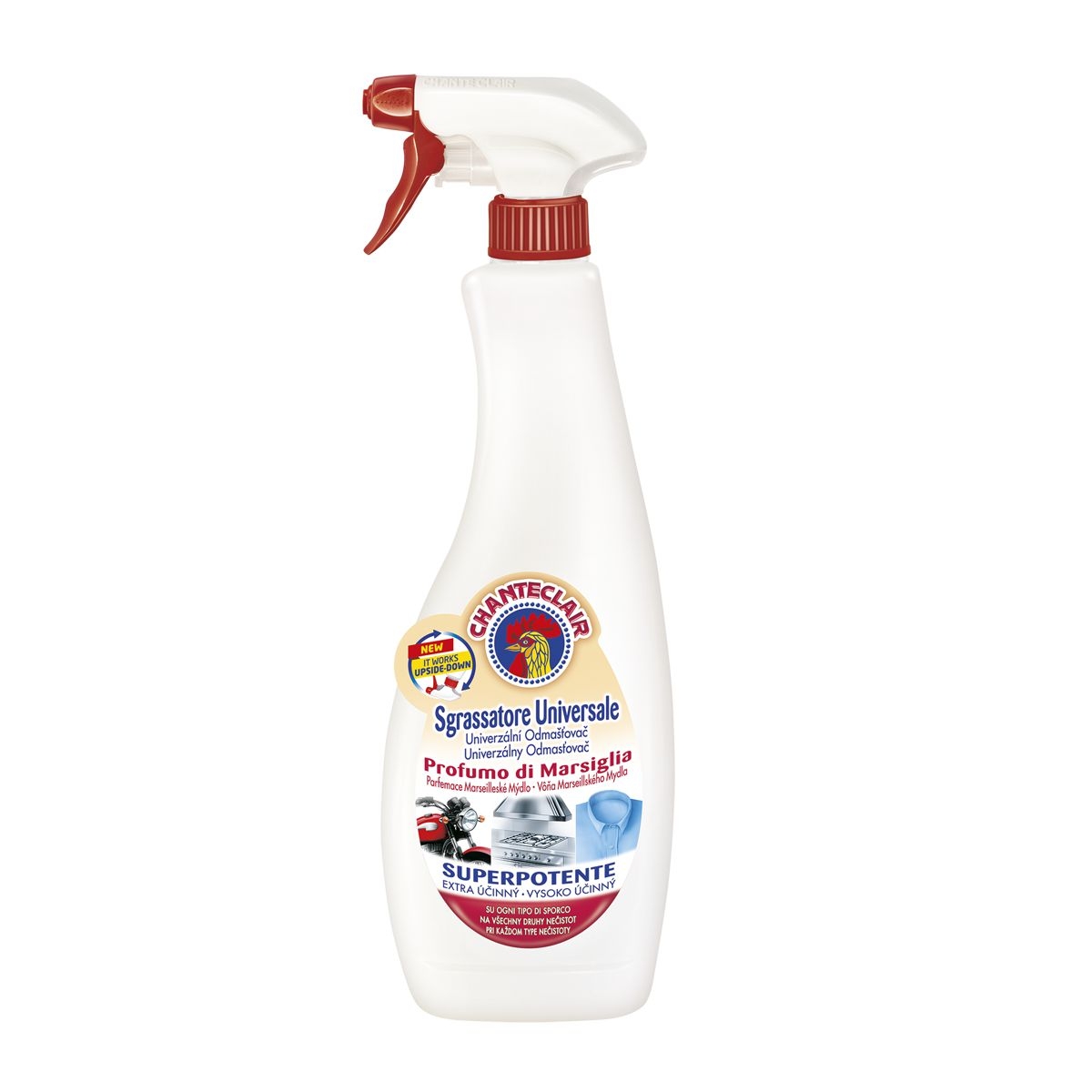 Drogerie a kosmetika - Chante Clair Universální odmašťovač Sgrassatore Universale parfemace Marseillské mýdlo Profuma di Marsiglia 750 ml
