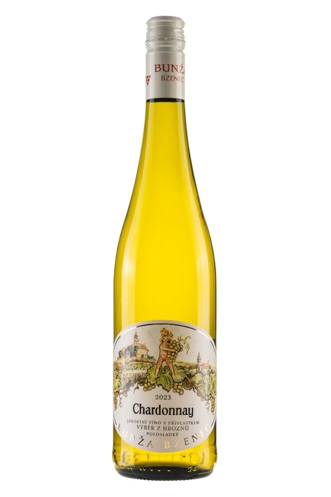 Nápoje - Chardonnay výběr z hroznů 2023 polosladké 0,75l