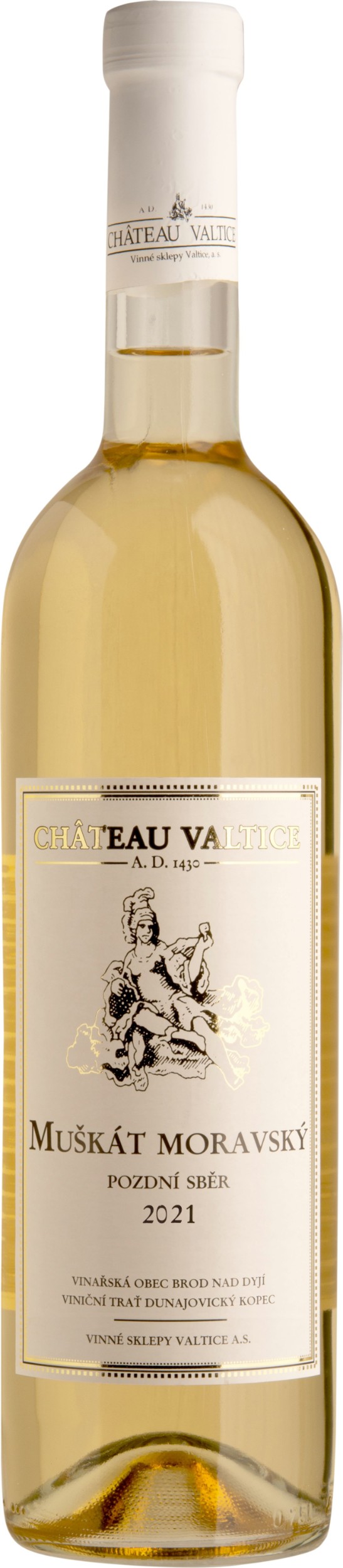 Nápoje - Château Valtice Muškát moravský pozdní sběr 0,75 l