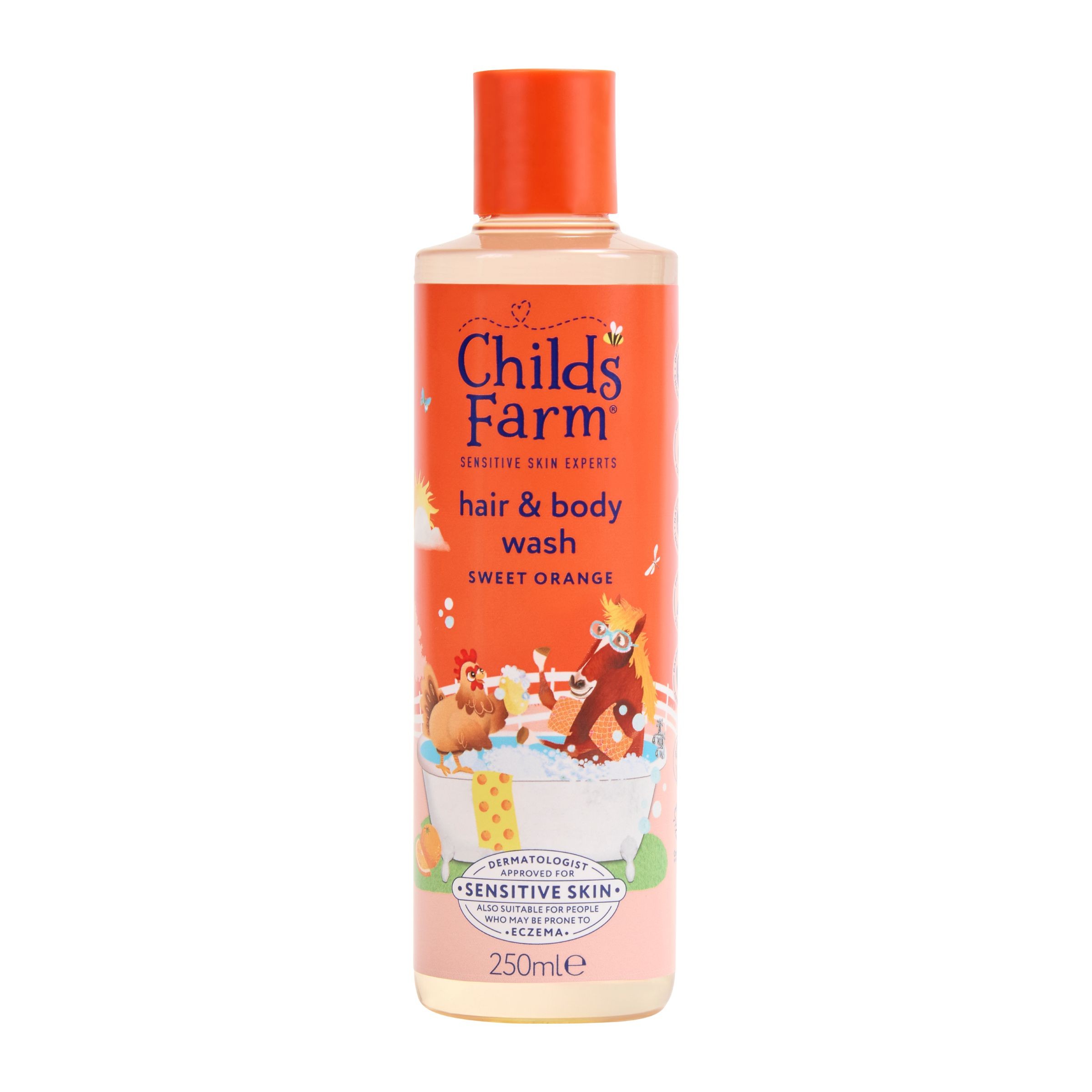 Svět dětí - Childs Farm Mycí emulze na vlasy a tělo sladký pomeranč 250 ml