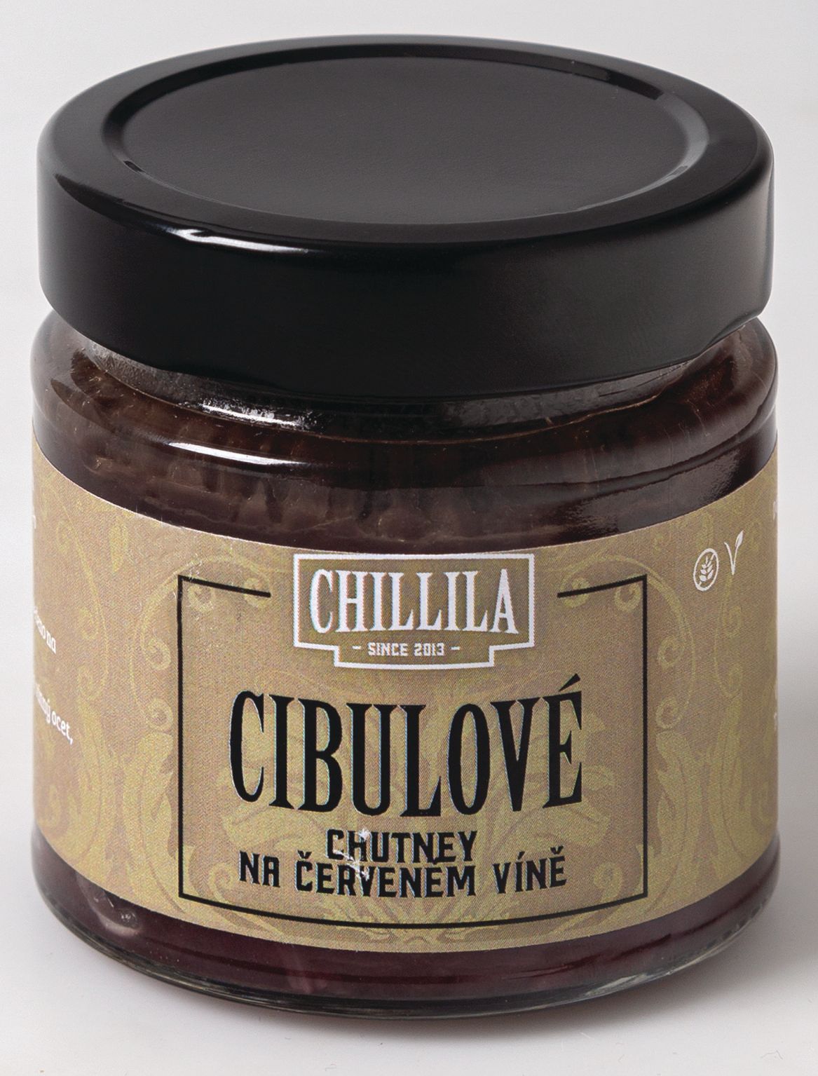 Trvanlivé potraviny - Chillila Cibulové chutney na červeném víně 190 ml