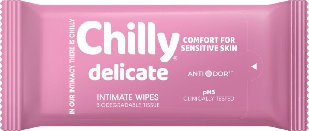 Drogerie a kosmetika - Chilly Delicate pocket intimní ubrousky 12 ks