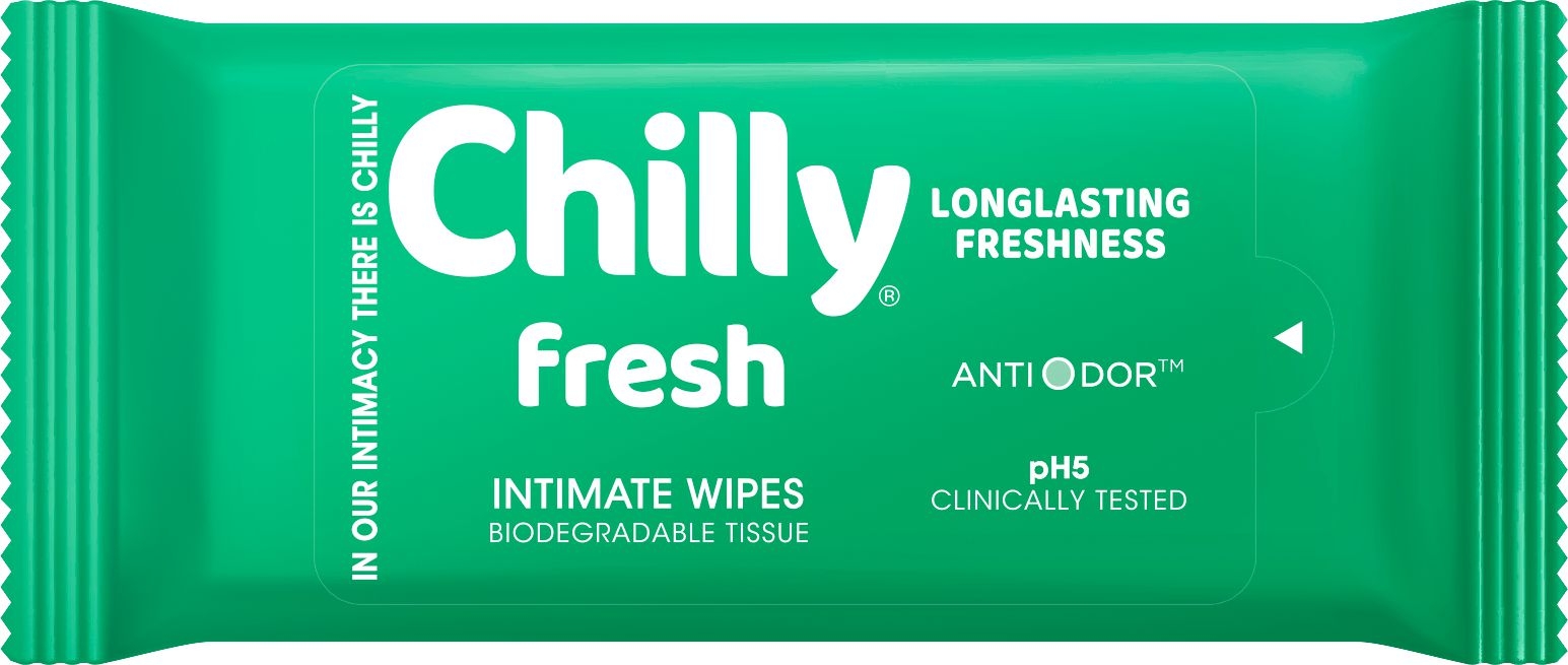 Drogerie a kosmetika - Chilly Pocket gel intimní ubrousky 12 ks