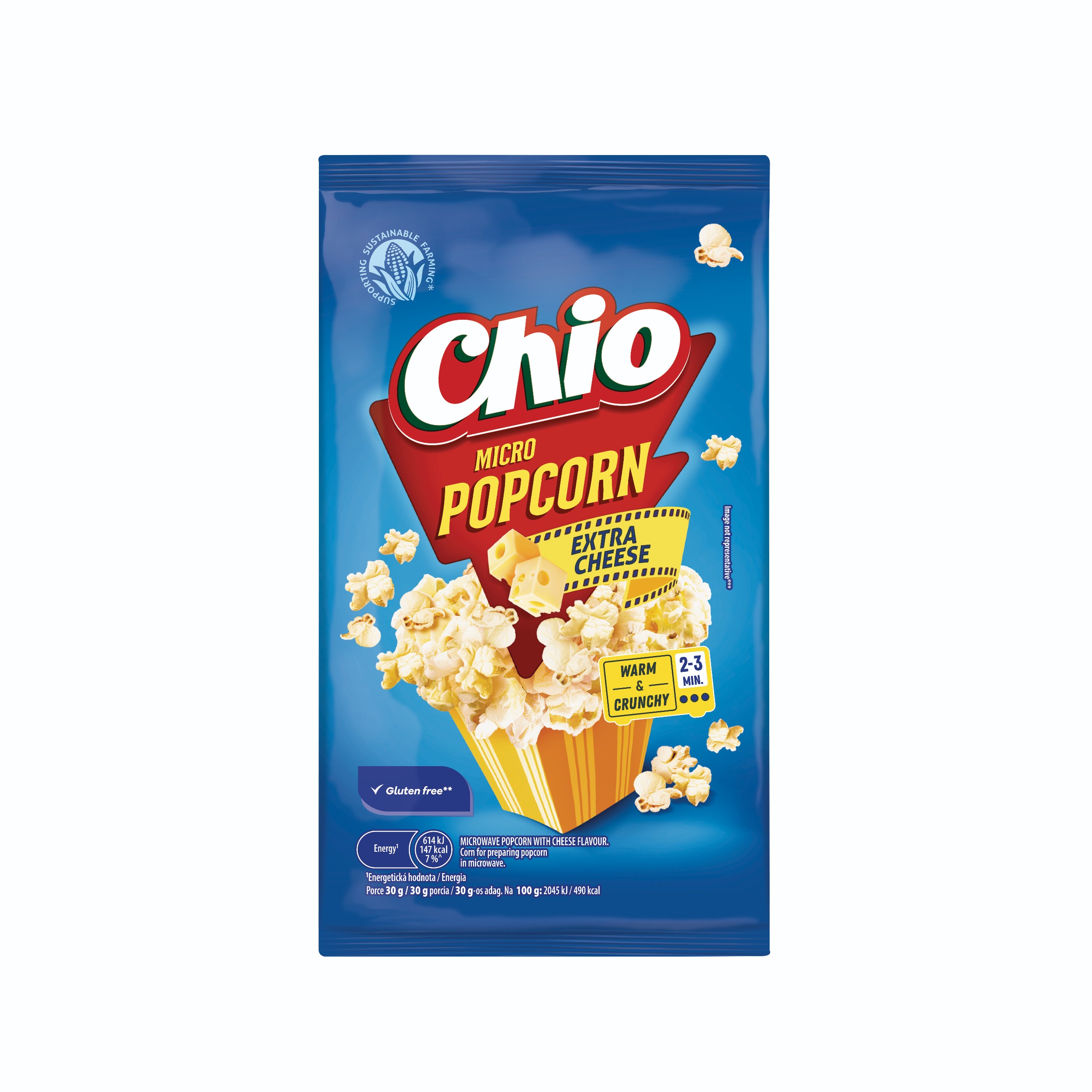 Trvanlivé potraviny - Chio Microwave Popcorn Extra Cheese 80 g