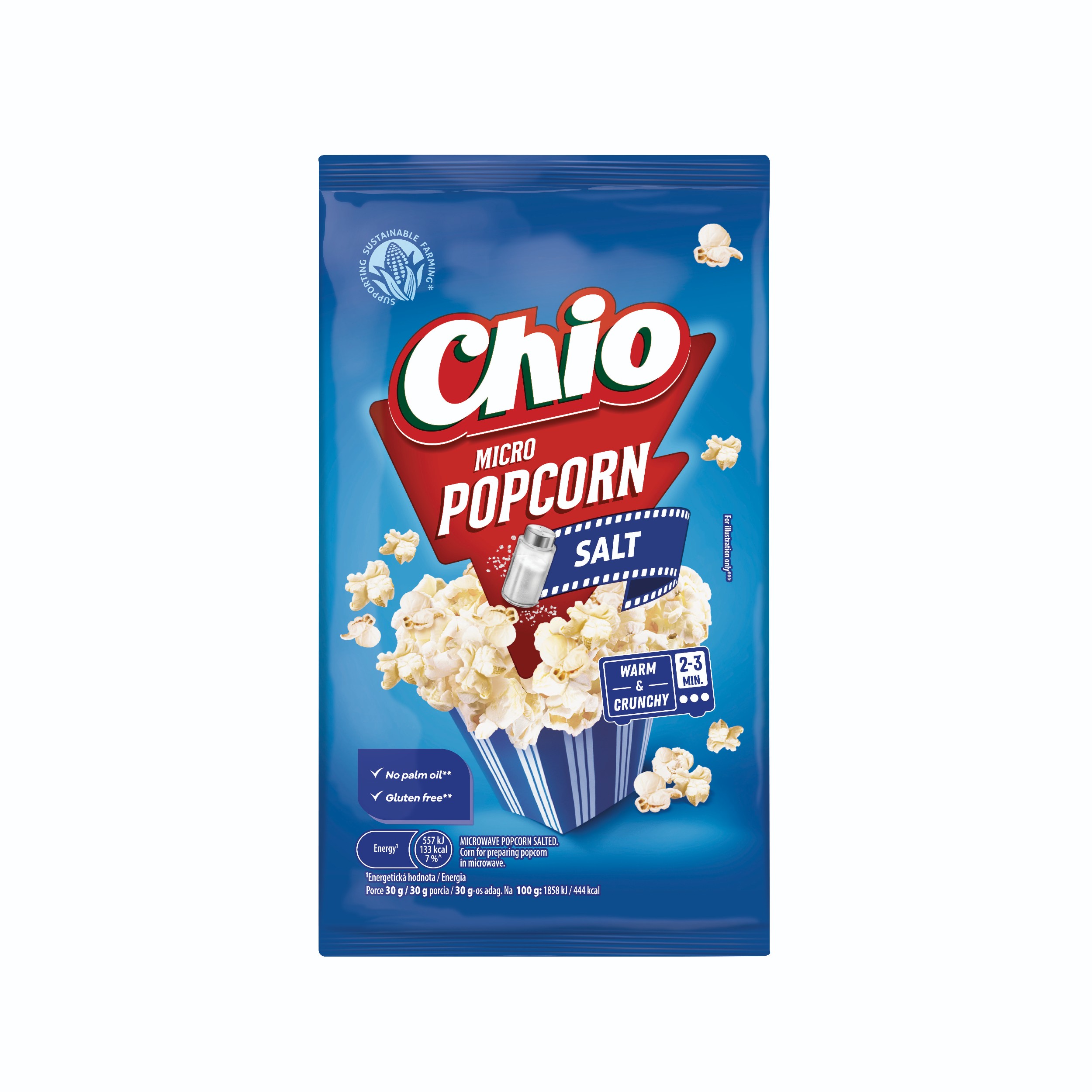TOP produkty - Chio Microwave Popcorn Salted 80 g