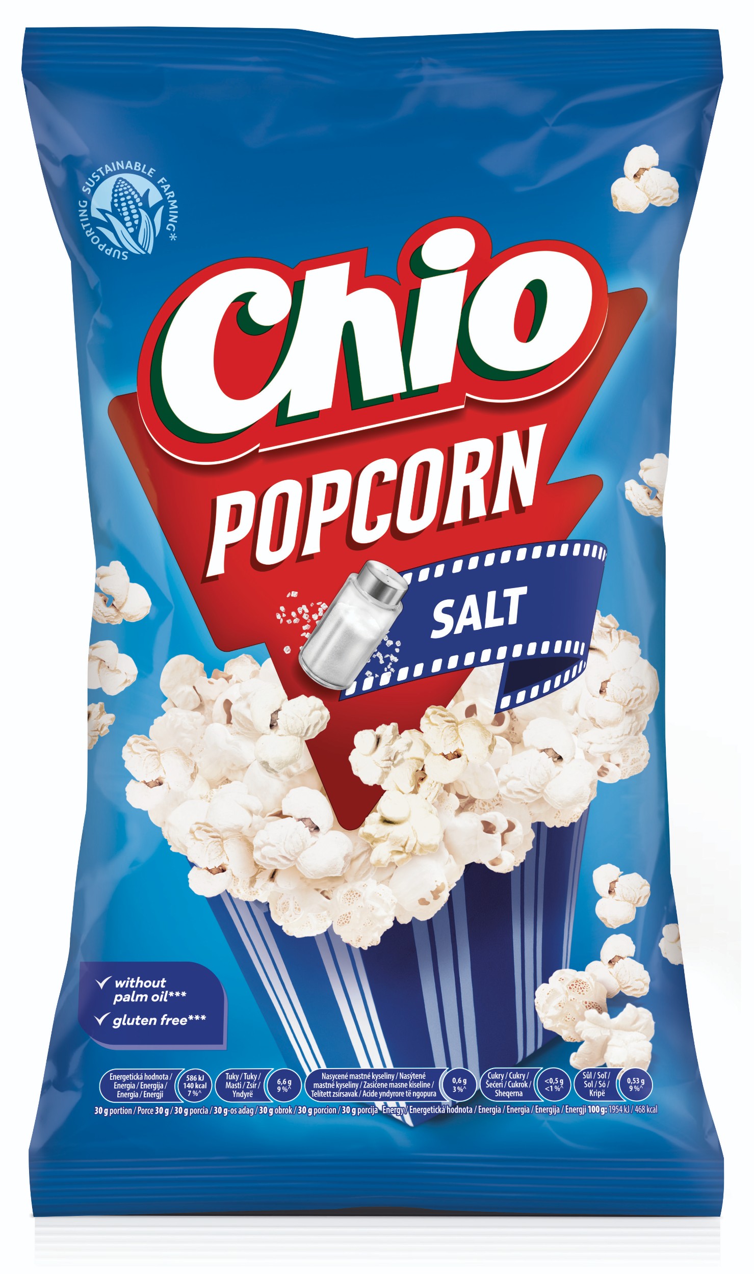 Trvanlivé potraviny - Chio Ready to Eat Popcorn Solený 75g