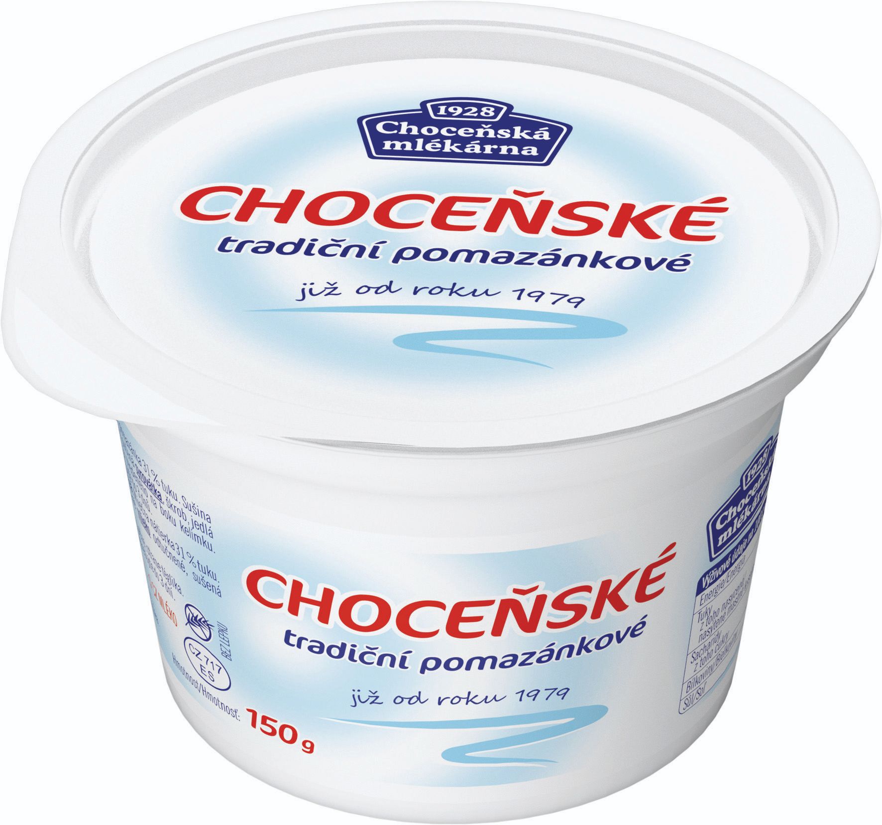 Mléčné a chlazené - Choceňská Mlékárna Choceňské tradiční pomazánkové neochucené 150 g