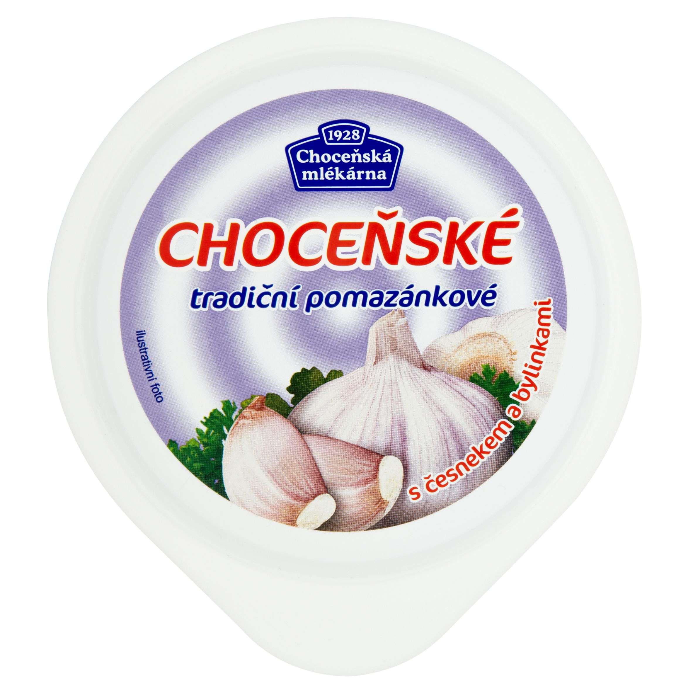 Mléčné a chlazené - Choceňská Mlékárna Choceňské tradiční pomazánkové s česnekem a bylinkami 150 g