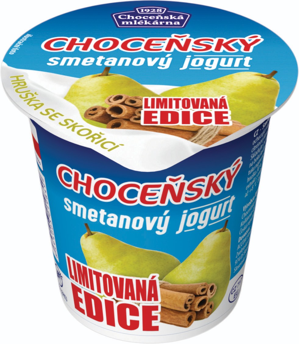 Mléčné a chlazené - Choceňská mlékárna Choceňský sm.jogurt hruška,skořice 150g