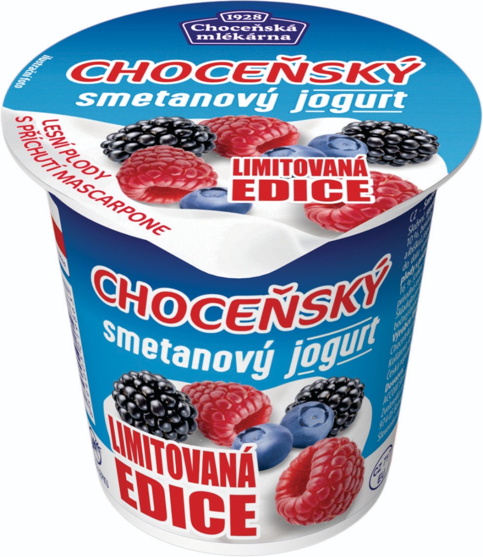 Mléčné a chlazené - Choceňská mlékárna Choceňský sm. jogurt les.ovoce, mascarpone 150g
