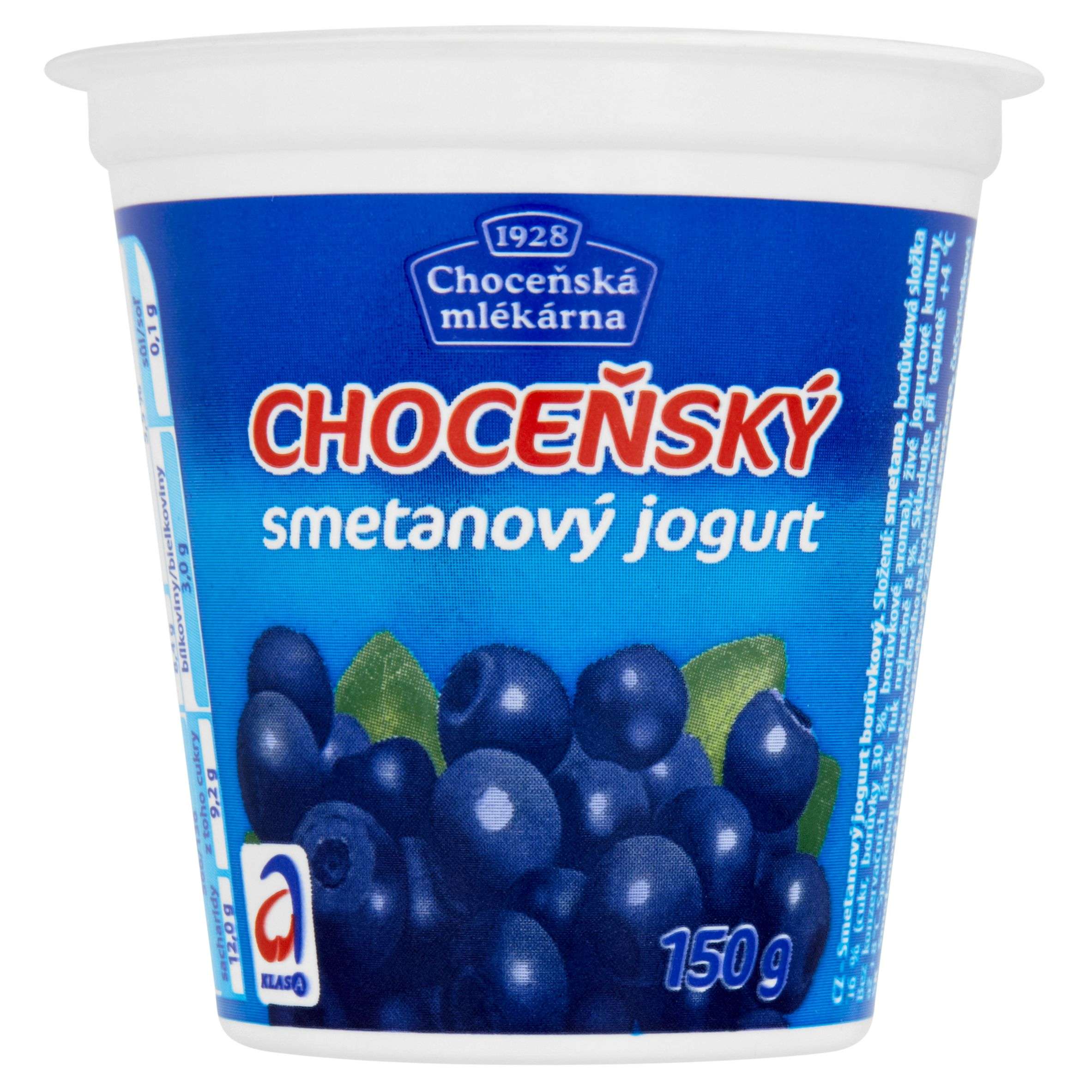 Mléčné a chlazené - Choceňská Mlékárna Choceňský smetanový jogurt borůvkový 150 g