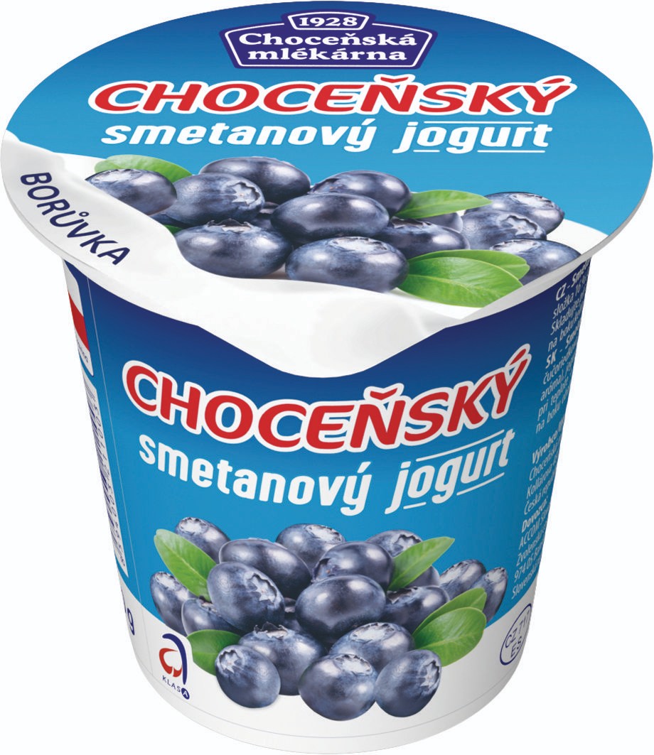 Choceňská Mlékárna Choceňský smetanový jogurt borůvkový 150 g-0