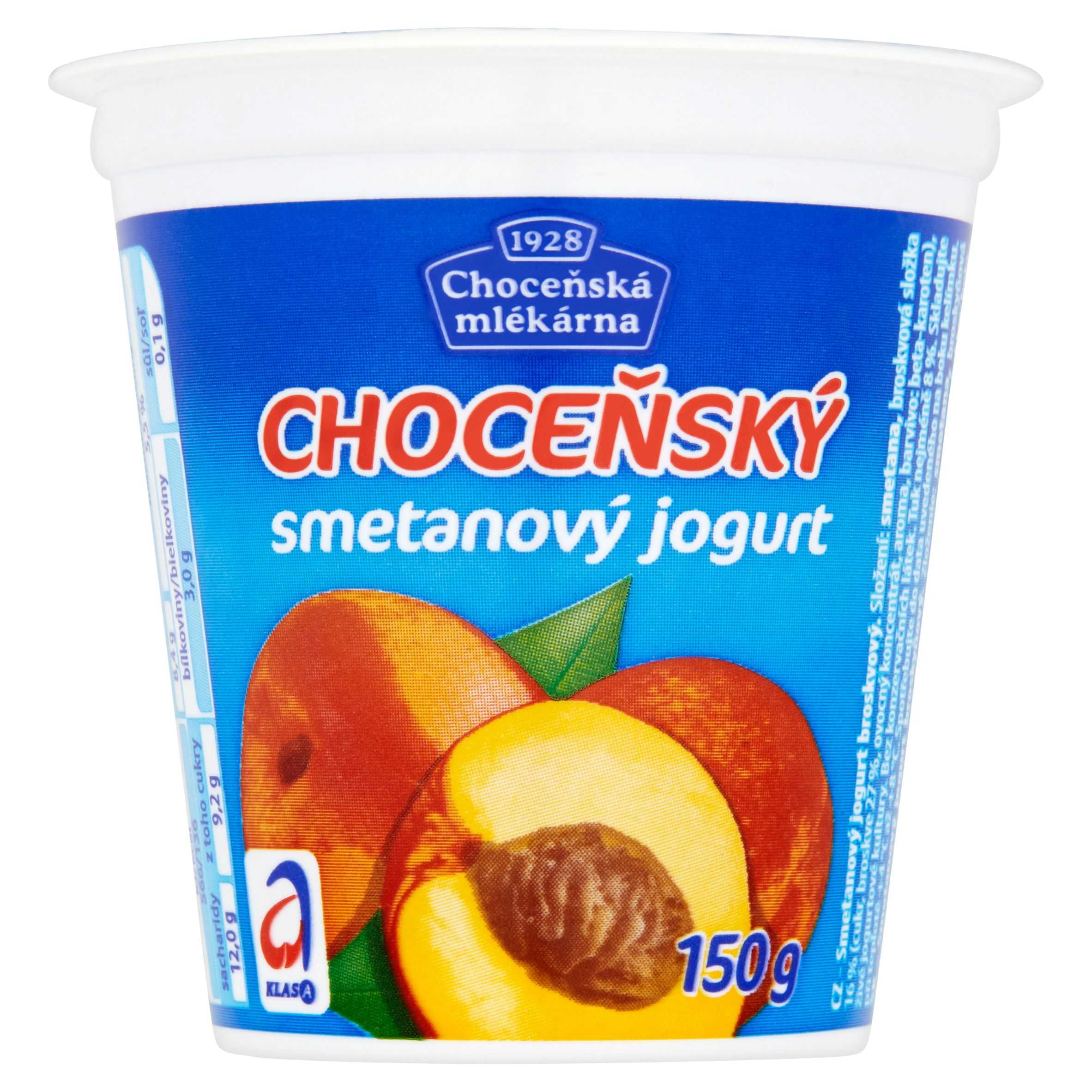 Mléčné a chlazené - Choceňská Mlékárna Choceňský smetanový jogurt broskvový 150 g