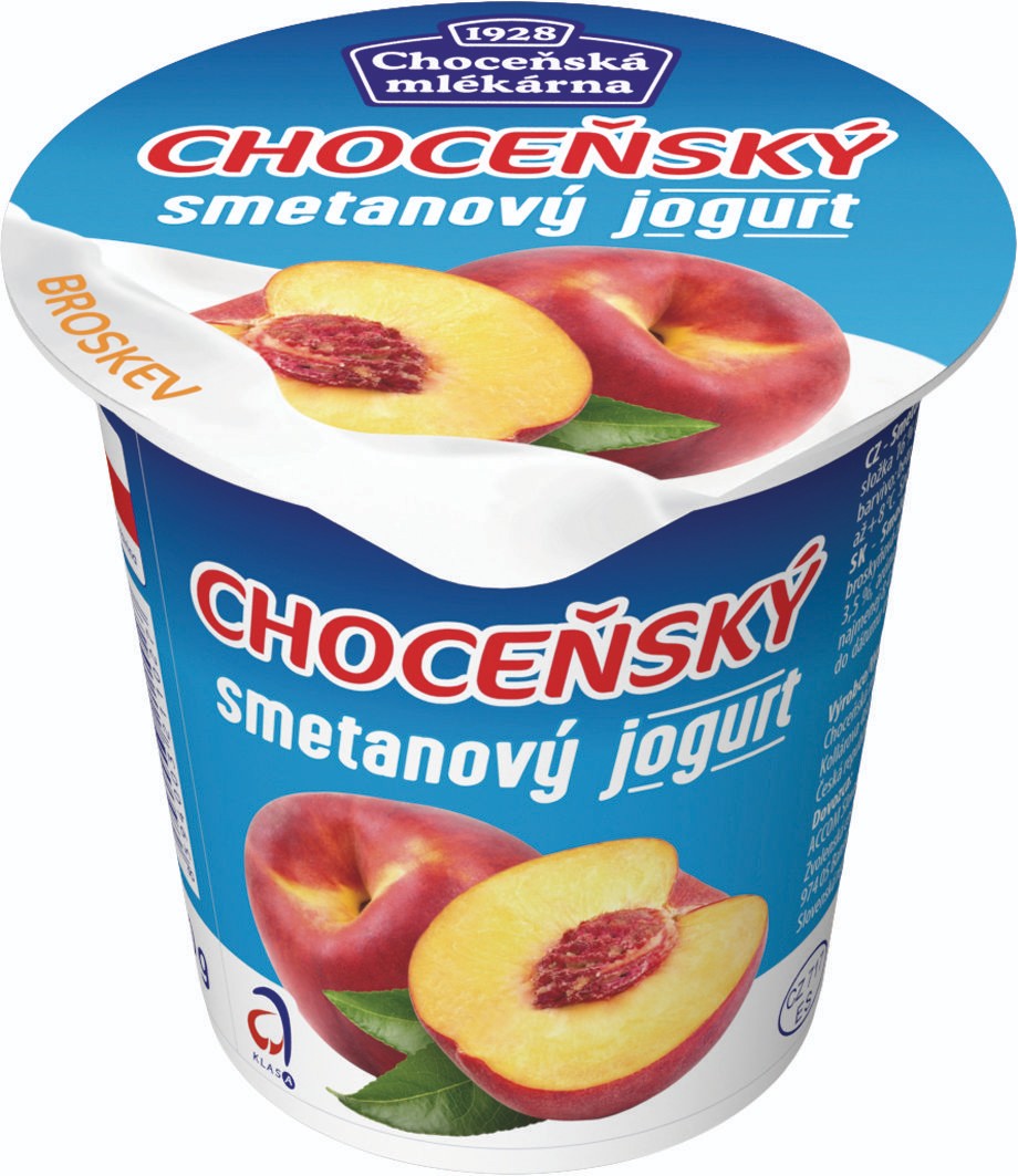 Choceňská Mlékárna Choceňský smetanový jogurt broskvový 150 g-0