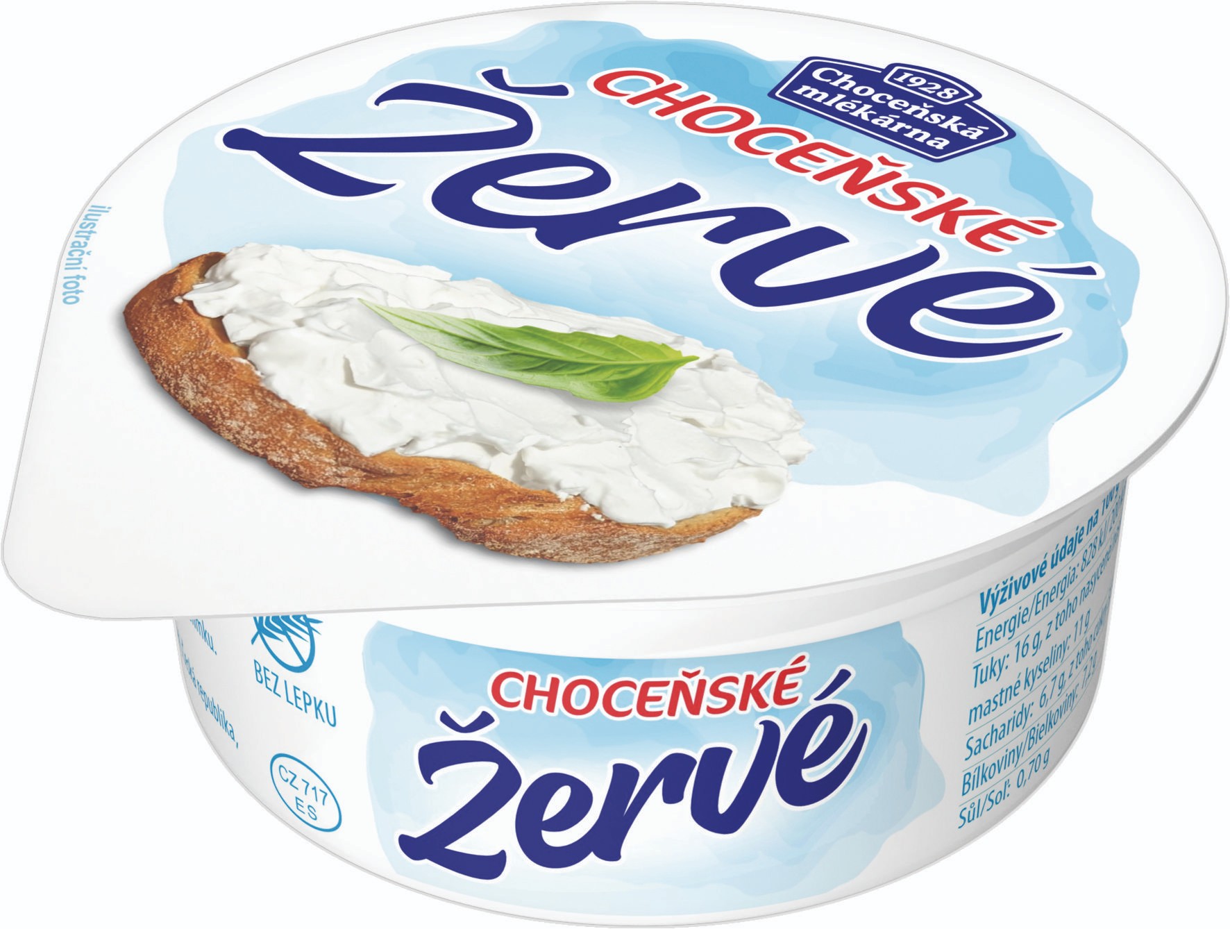 Mléčné a chlazené - Choceňská mlékárna Žervé neochucené 80g