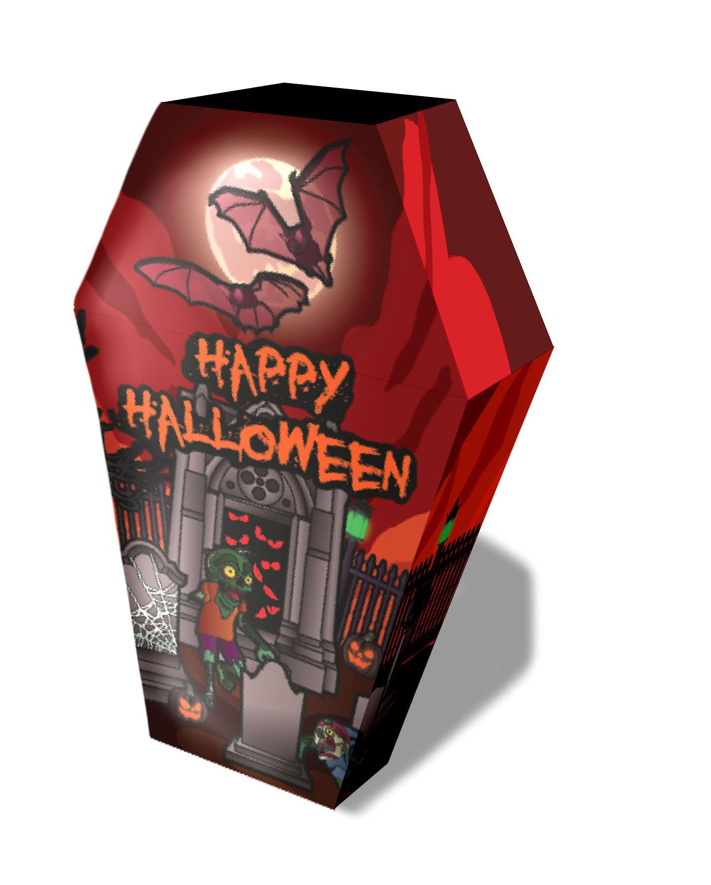 Domácnost a Zahrada - Chocoland Rakev Halloween mléčná čokoláda 62,5g