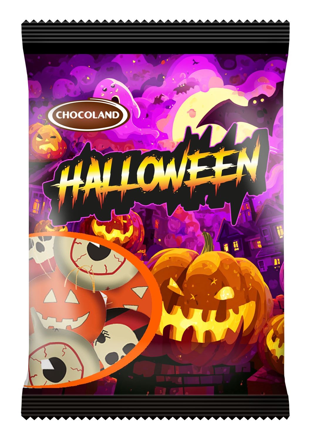 Domácnost a Zahrada - Chocoland Sáček Halloween ml. čokoláda 62,5g