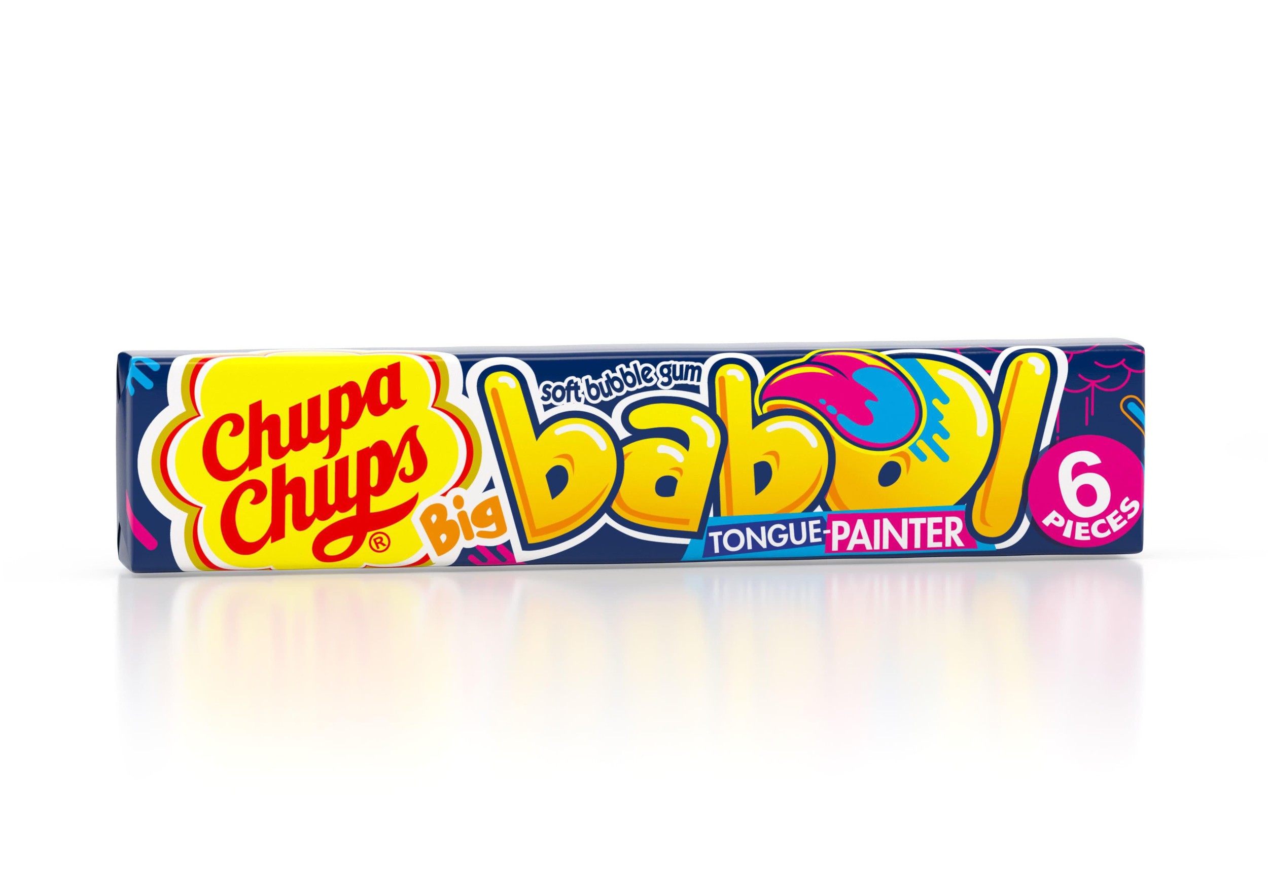 Trvanlivé potraviny - Chupa Chups Big Babol Tongue Painter 6 ks 27,6g