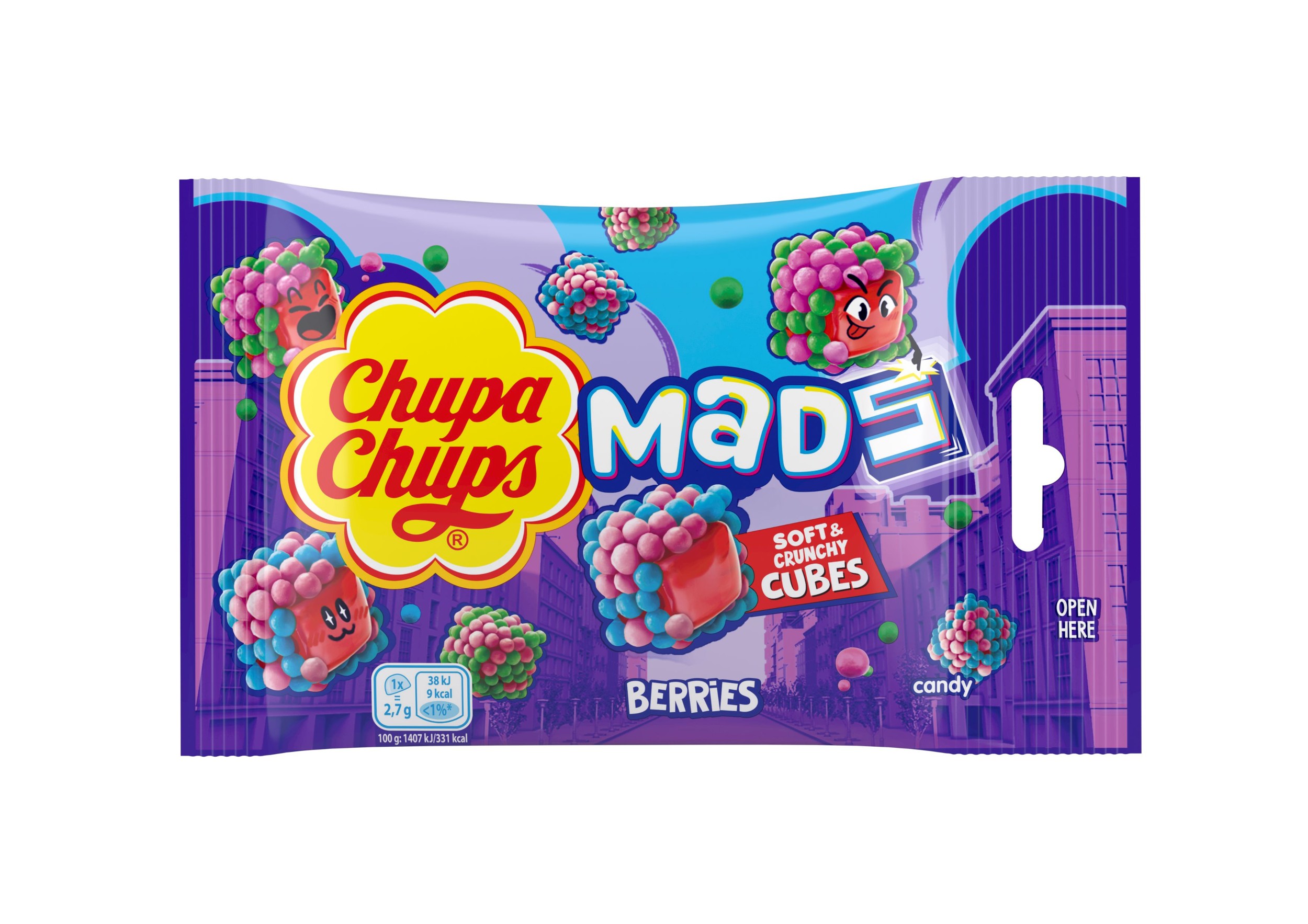 Chupa Chups Mads Berries 45g