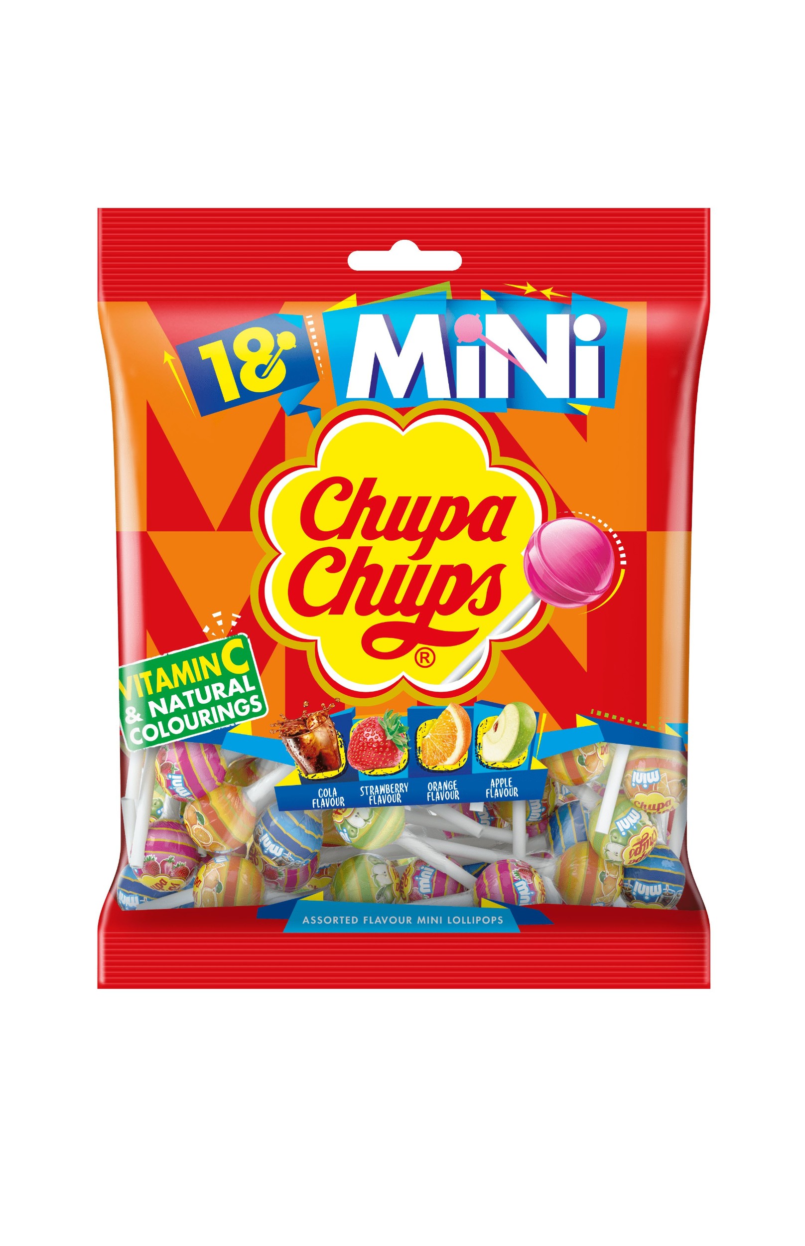 Trvanlivé potraviny - Chupa Chups Mini Best of bag vit.C 108g