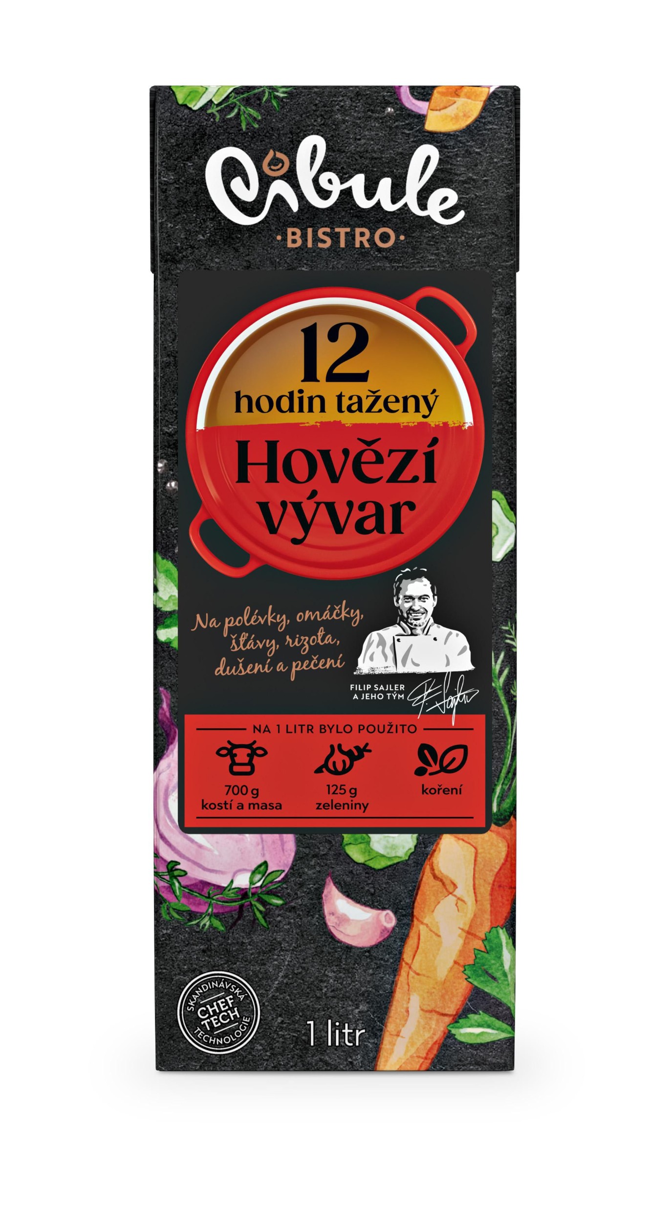 Trvanlivé potraviny - Cibule bistro, Hovězí vývar 1l