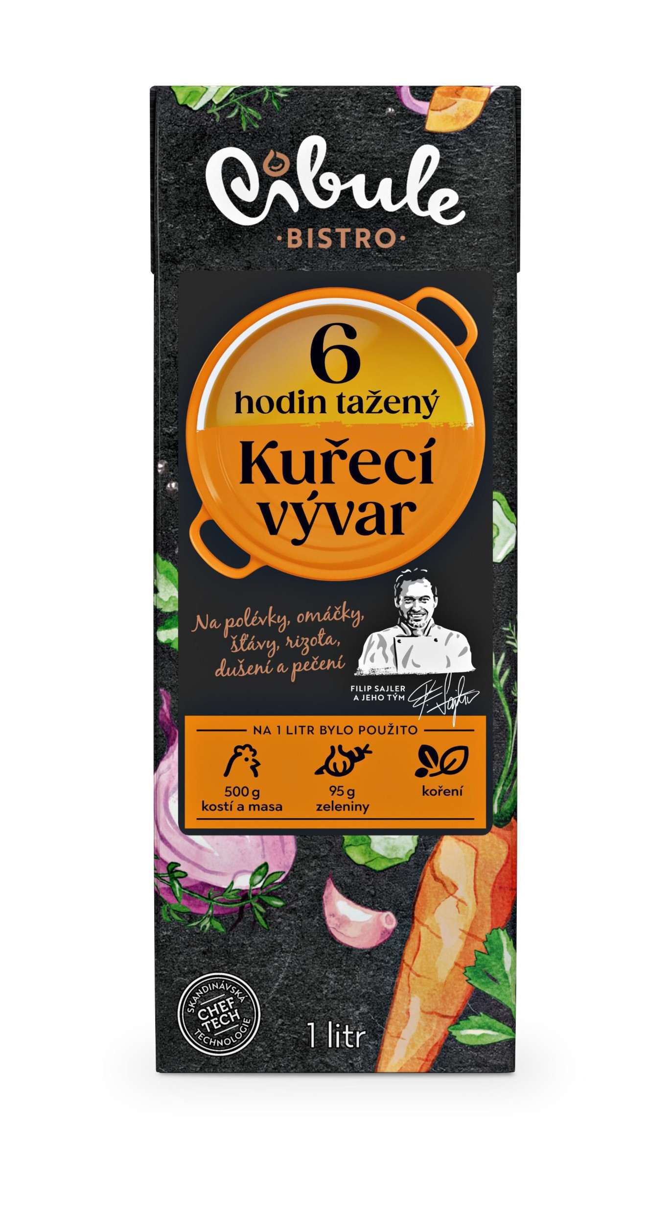 Trvanlivé potraviny - Cibule bistro, Kuřecí vývar 1l