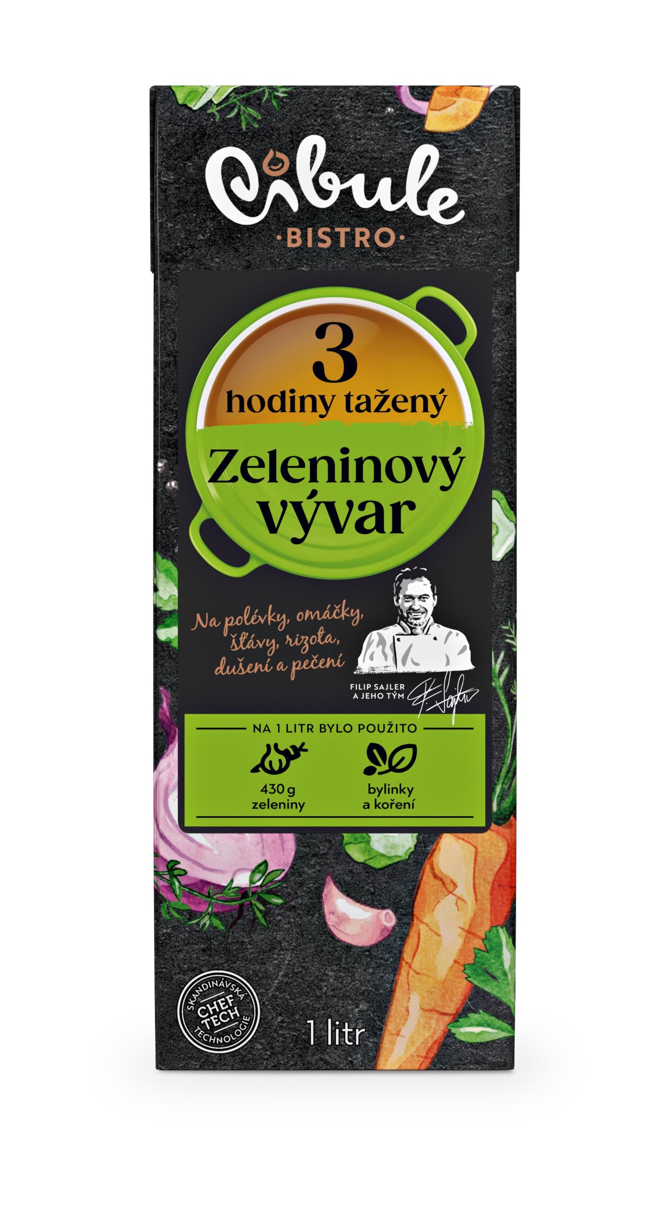 Trvanlivé potraviny - Cibule bistro, Zeleninový vývar, 1l