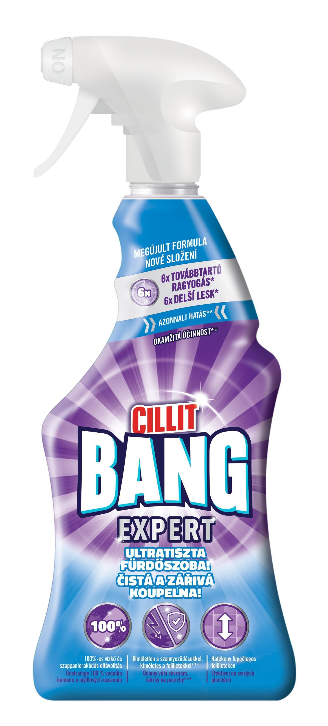 Drogerie a kosmetika - Cillit Bang čistá a zářivá koupelna 750 ml