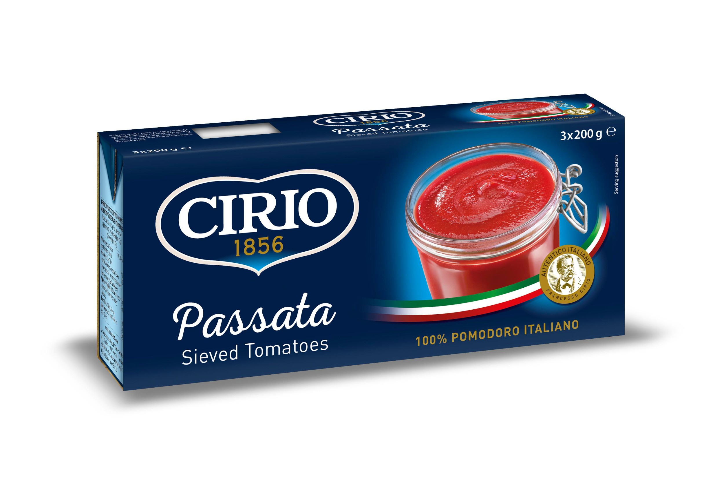 Trvanlivé potraviny - Cirio Pasírovaná rajčata 3x200g
