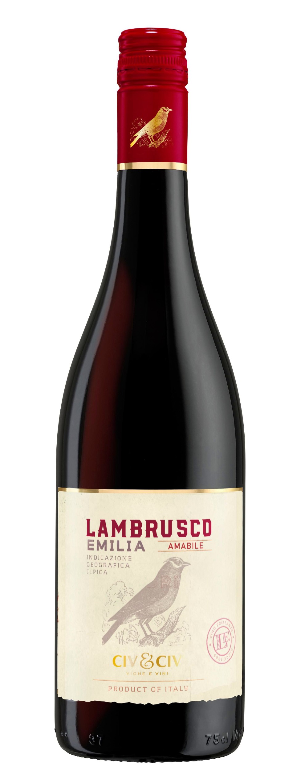 Nápoje - CIV&CIV Lambrusco Rosso amabile dell emilia 0,75 l