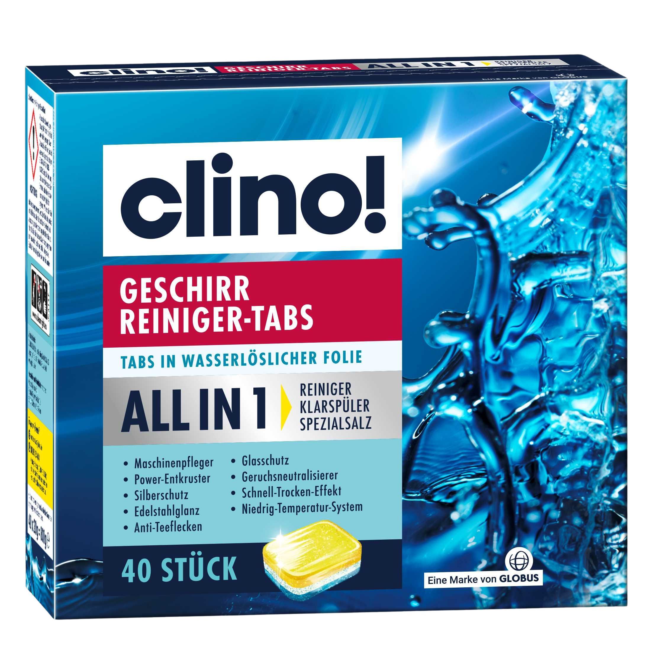 Drogerie a kosmetika - Clino! Tablety do myčky all-in-1 40ks