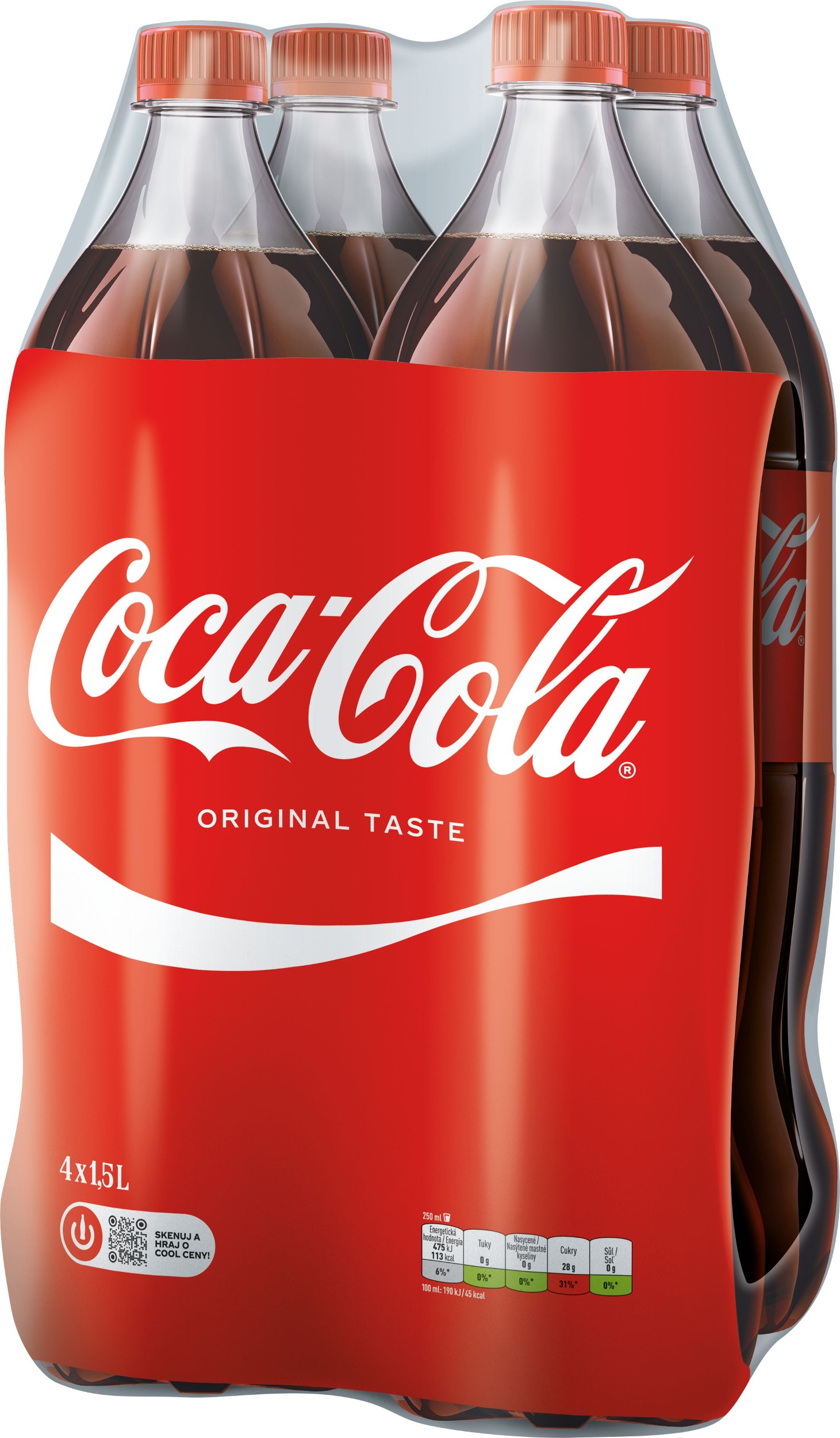 Nápoje - Coca-Cola 4x1,5 l