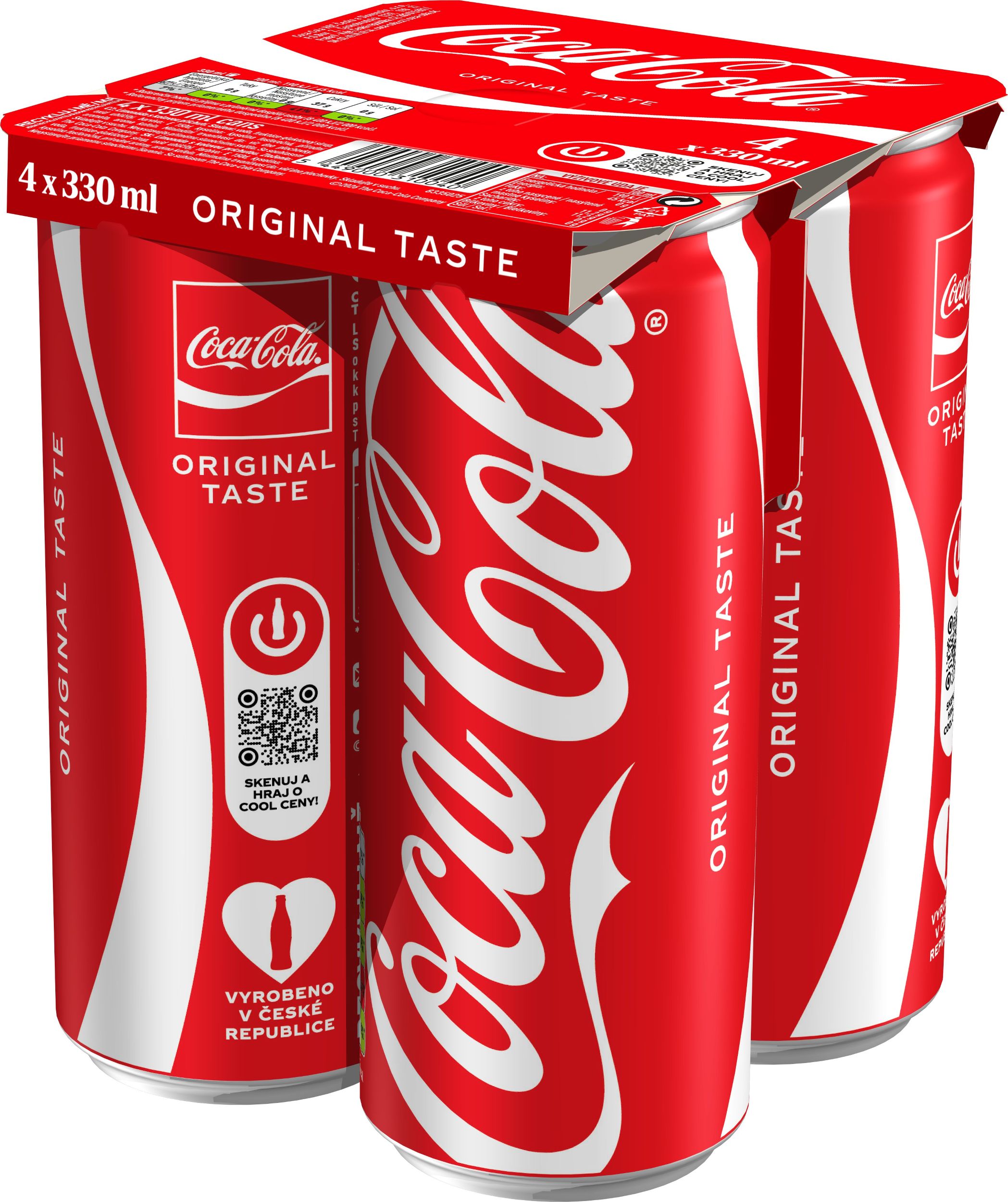 Nápoje - Coca-Cola 4x330 ml