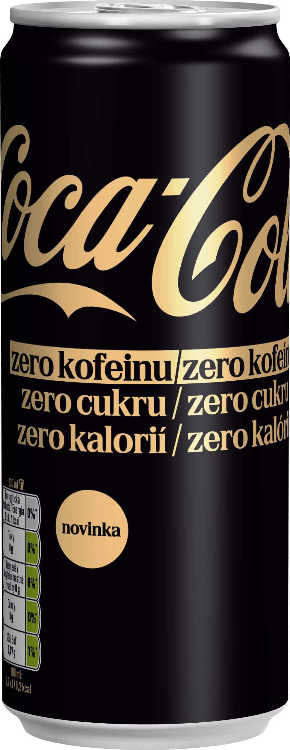 Nápoje - Coca-Cola Zero Zero (bez kofeinu) 0,33l