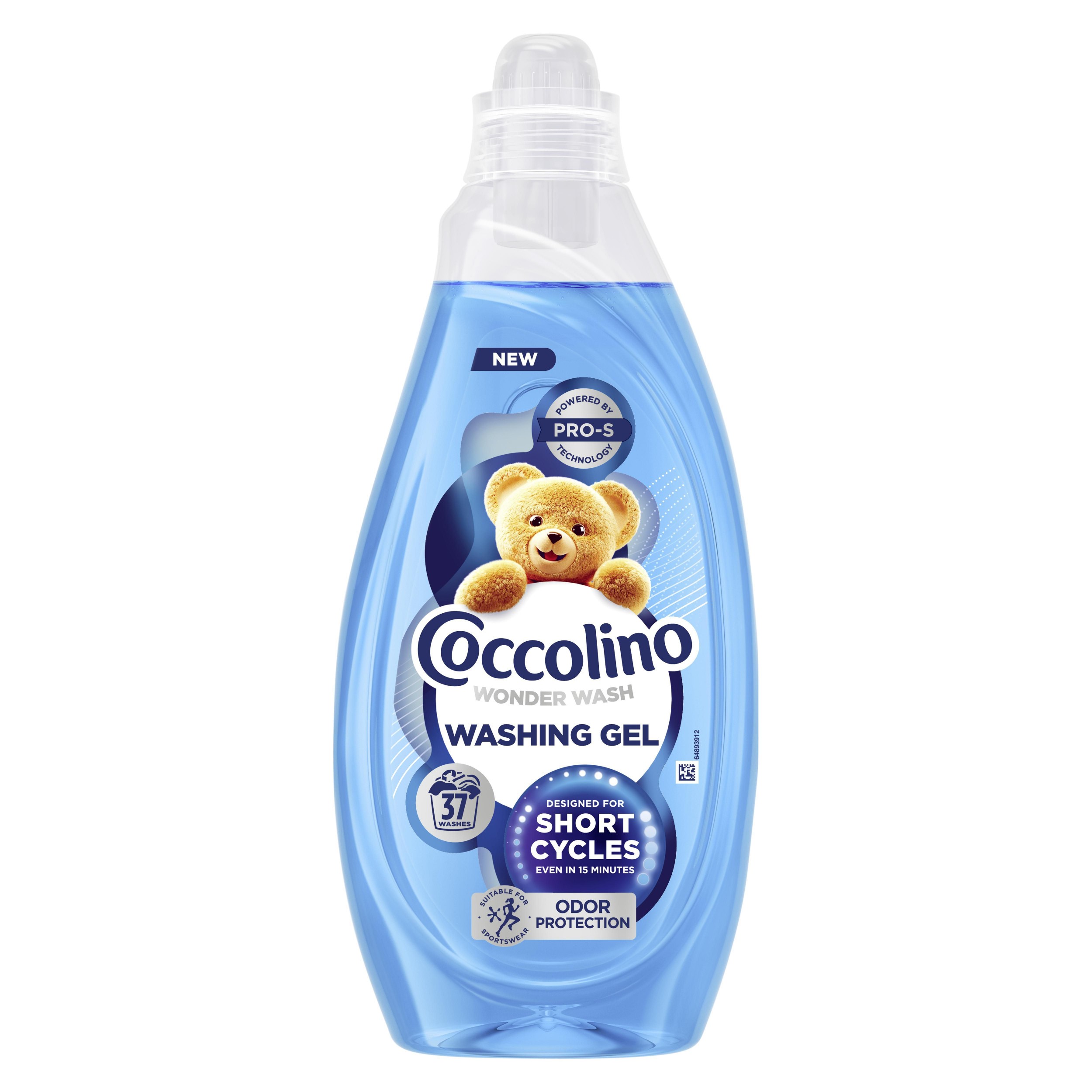 Drogerie a kosmetika - Coccolino prací gel krátký program Odour Protect 37 dávek