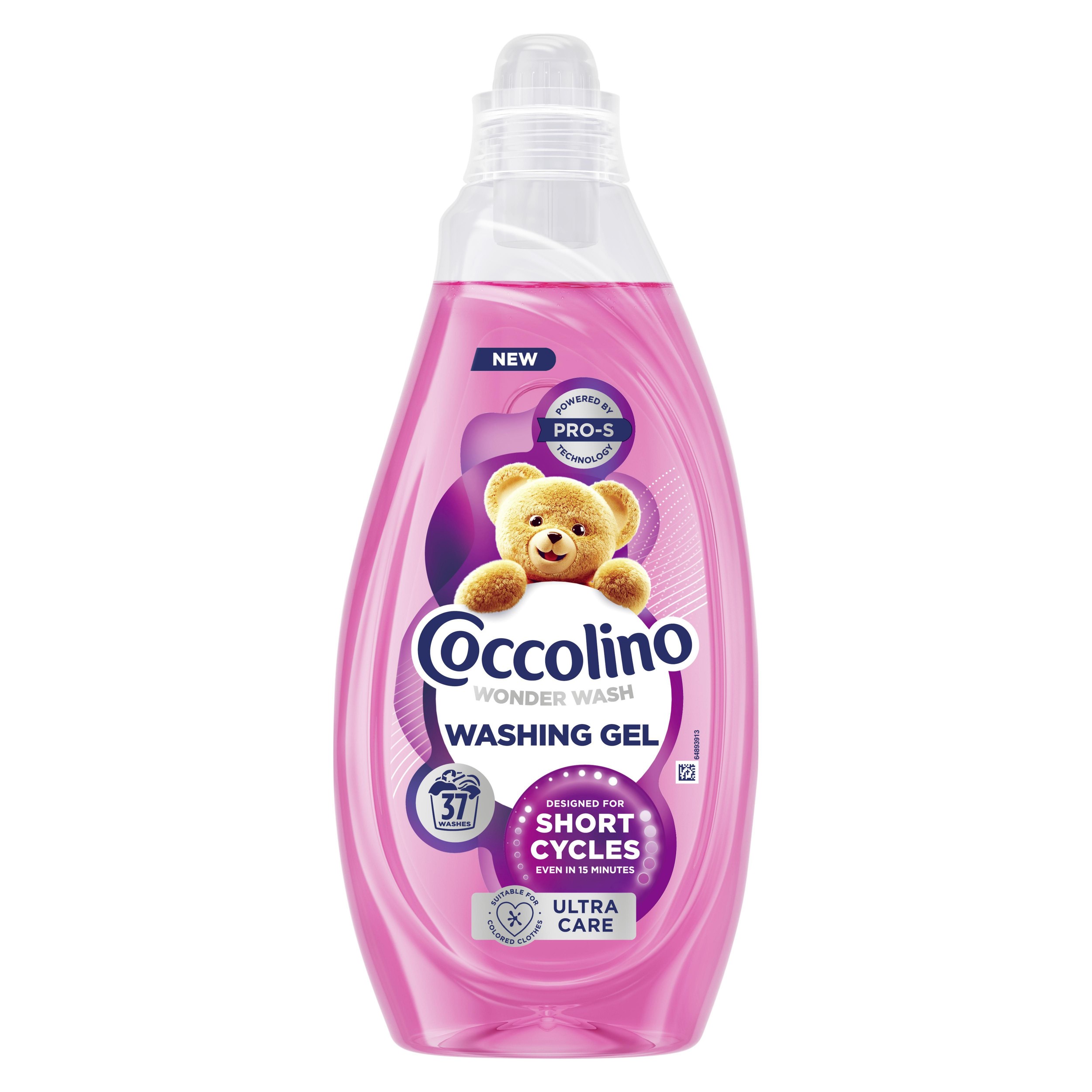 Drogerie a kosmetika - Coccolino prací gel krátký program Ultra Care 37 dávek